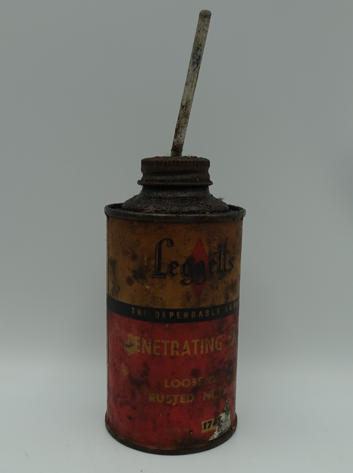 Vintage Leggett's Penetrating Oil Tin 8oz Applicator Australian Garage Petrolian Vintage Leggett's Penetrating Oil Tin 8oz Applicator Australian Garage Petrolian