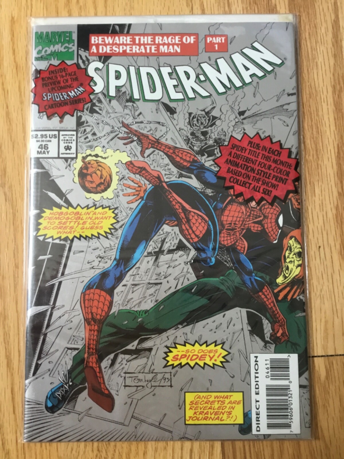 Spider-Man Spiderman #46 Marvel 1994 Metallic Ink Cover High Grade Sealed