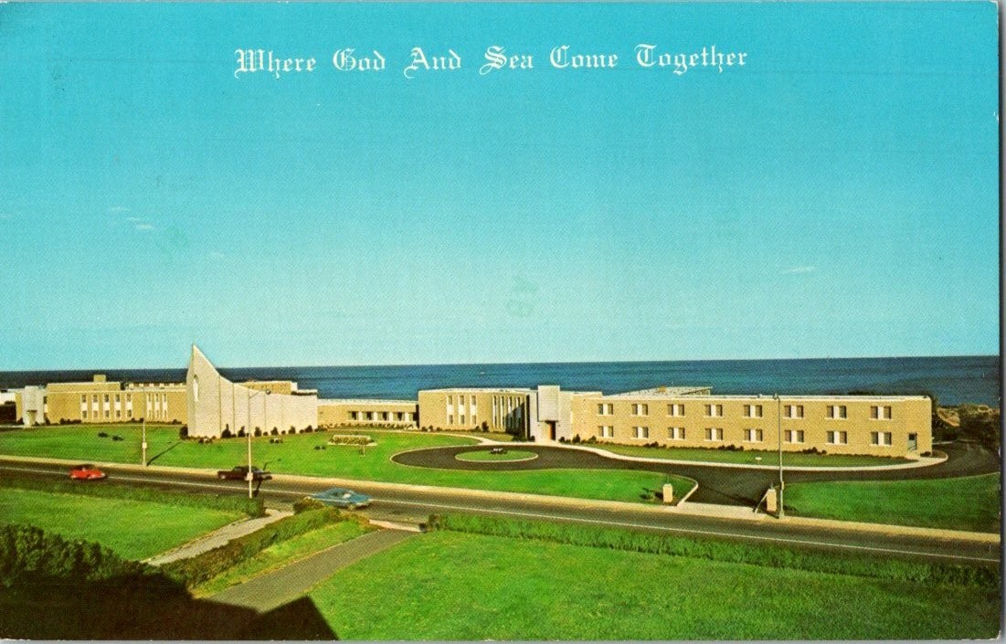 Vintage San Alfonso Retreat House Ocean AVE Postcard NJ 12c Stamp Vintage San Alfonso Retreat House Ocean AVE Postcard NJ 12c Stamp