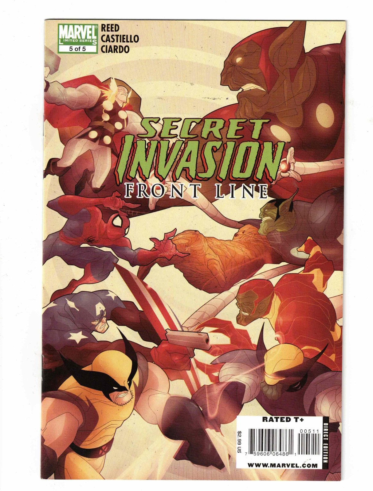 Secret Invasion: Front Line #5 Marvel Comic Book, See scans for Condition