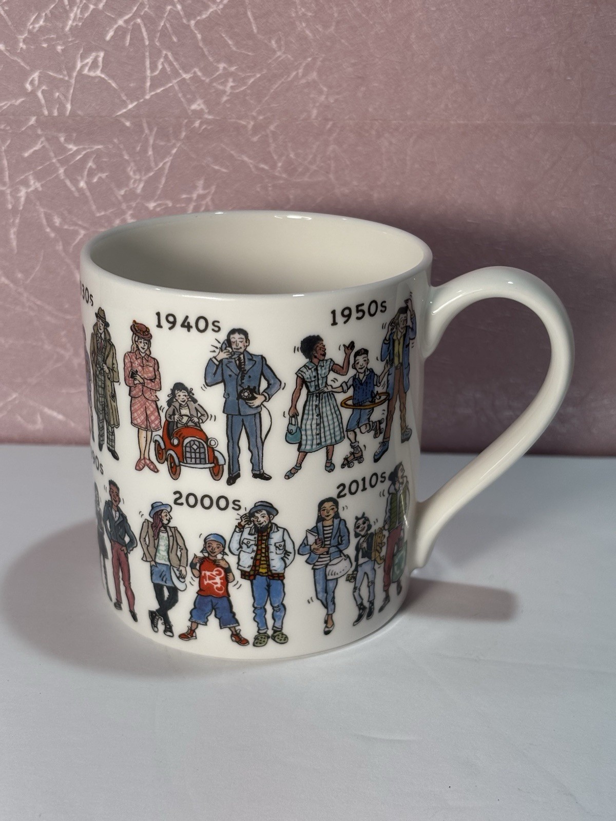 McLaggan Smith Picturemaps Bone China Mug Decades of Fashion Pete Marianne Smith