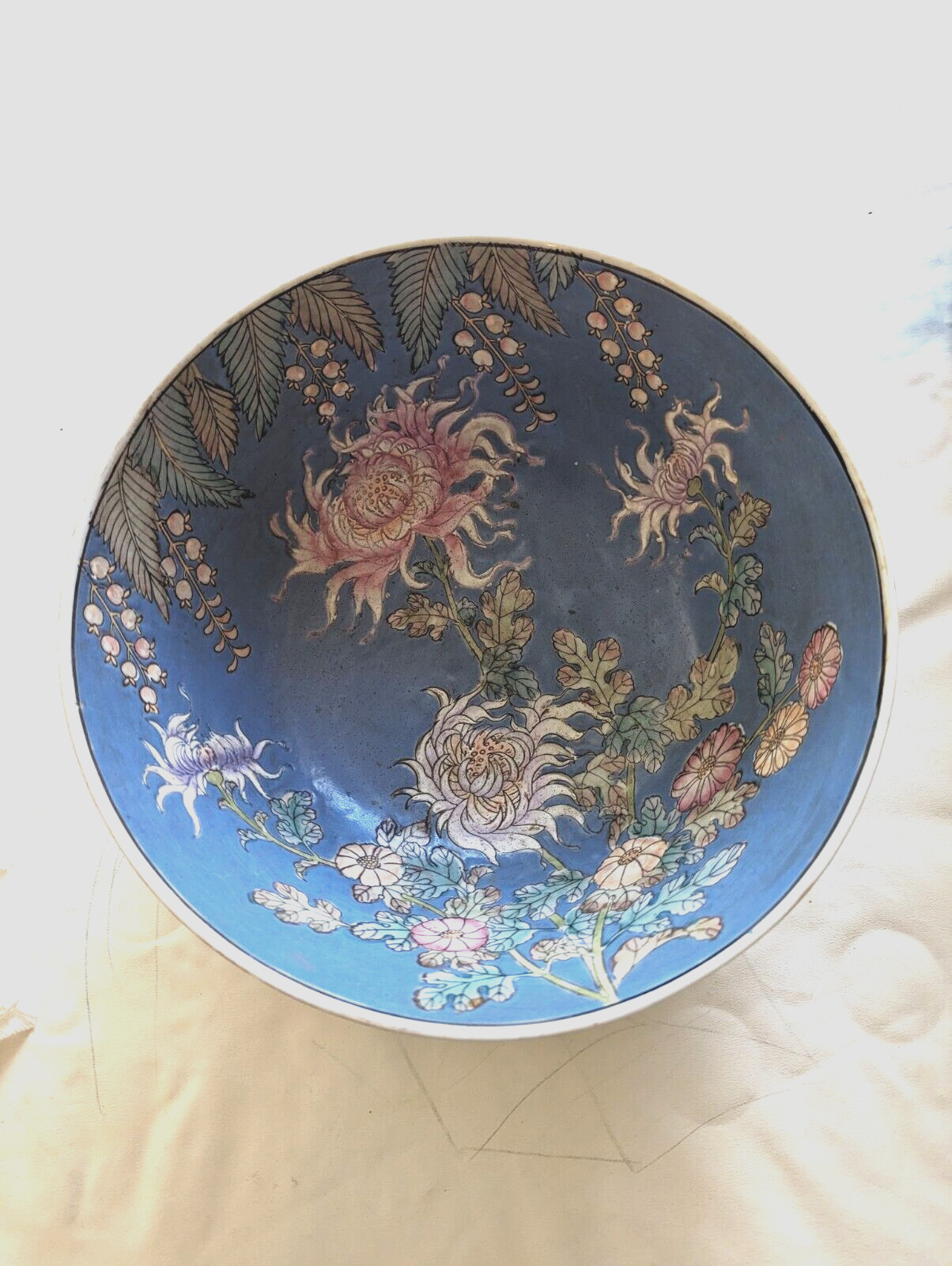 Decorative Blue Flowered bowl REDUCED