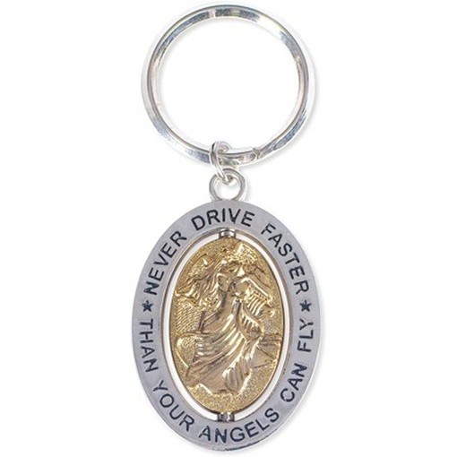 Never Drive Faster Key Chain