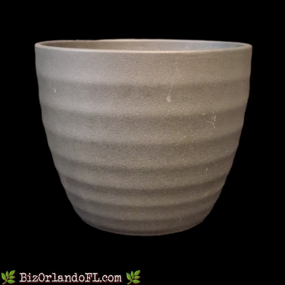 VINTAGE: Costa Farms Gray Ribbed Planter / Home & Garden Decor