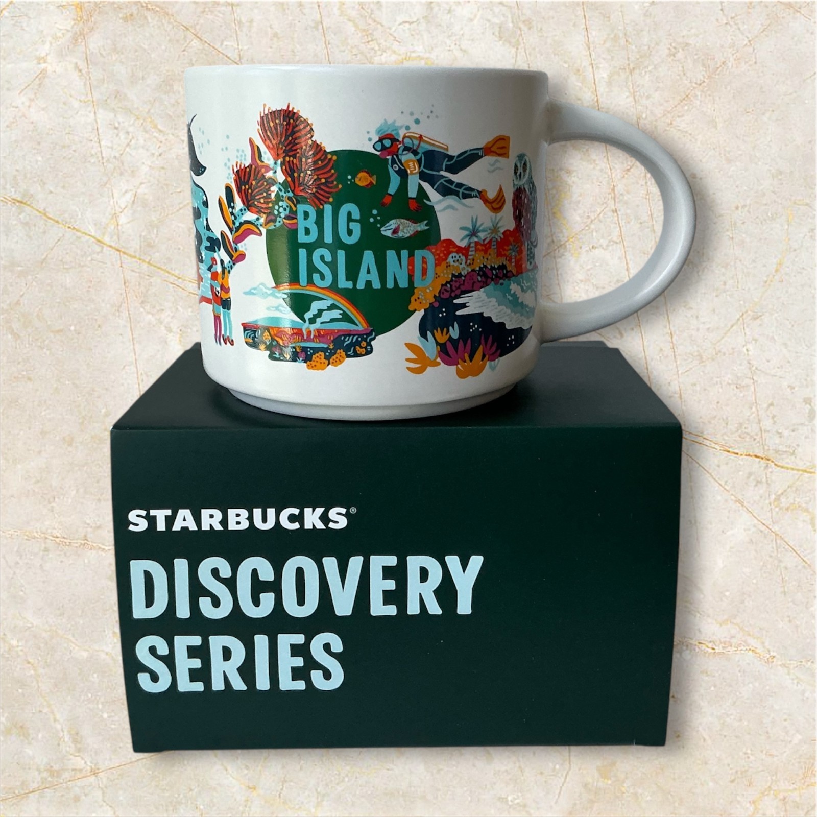 NEW - 2025 Starbucks HAWAII Discovery Series : Big Island 14oz MUG NEW IN BOX