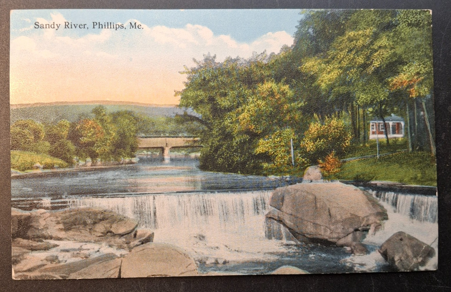 Phillips Maine Sandy River Postcard circa 1910