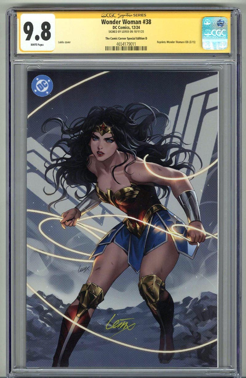 WONDER WOMAN #38 CGC 9.8 SS SIGNED LESLEY LEIRIX LI NYCC SPECIAL EDITION D RARE
