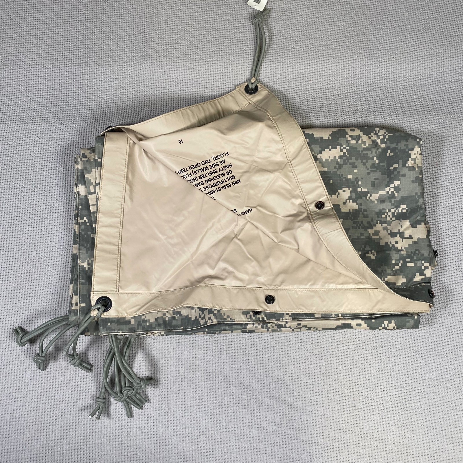 NEW USGI Reversible Field Tarp Shelter ACU Sand 92\