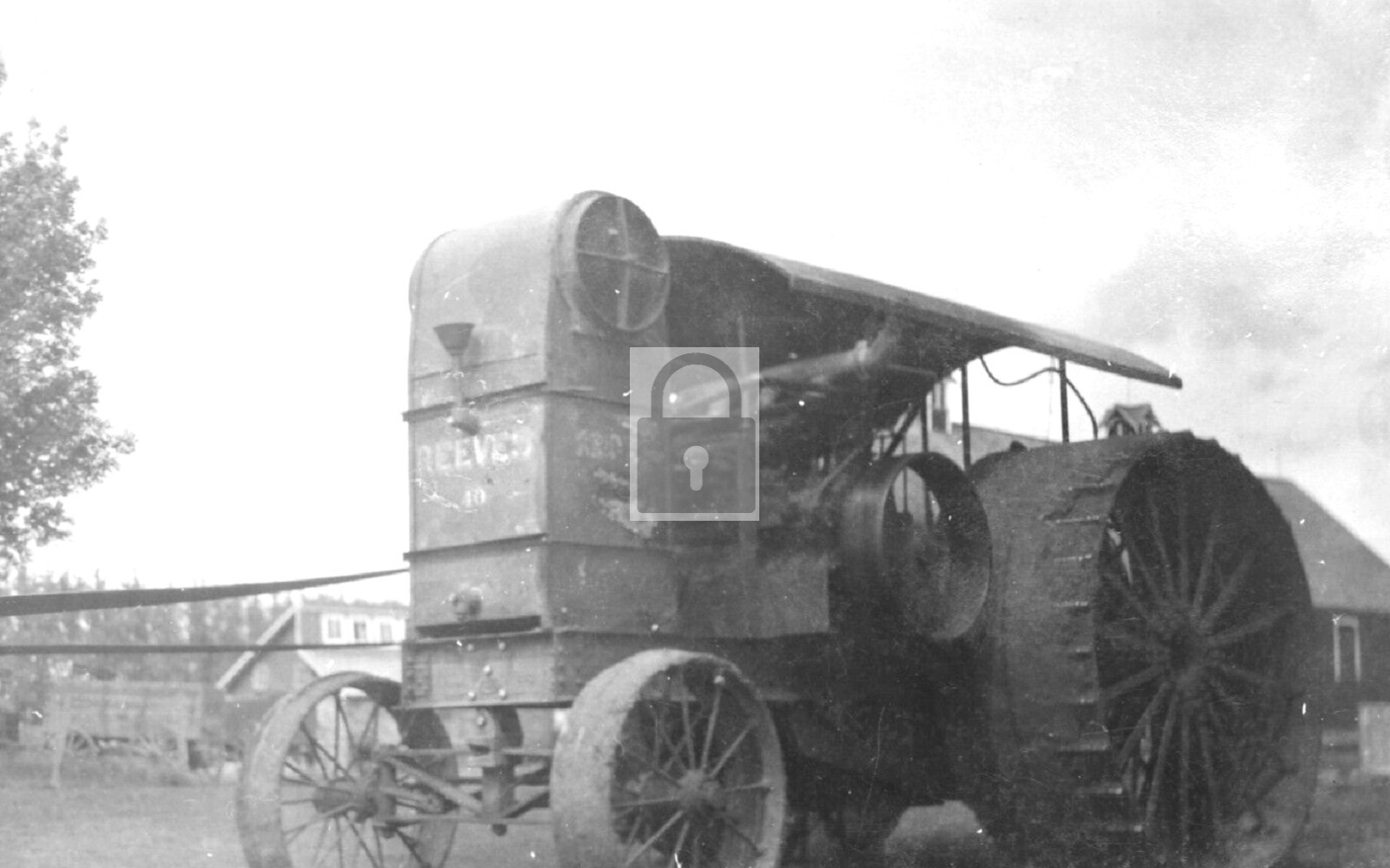 Reeves Steam Belt Powered Farm Tractor - Reprint