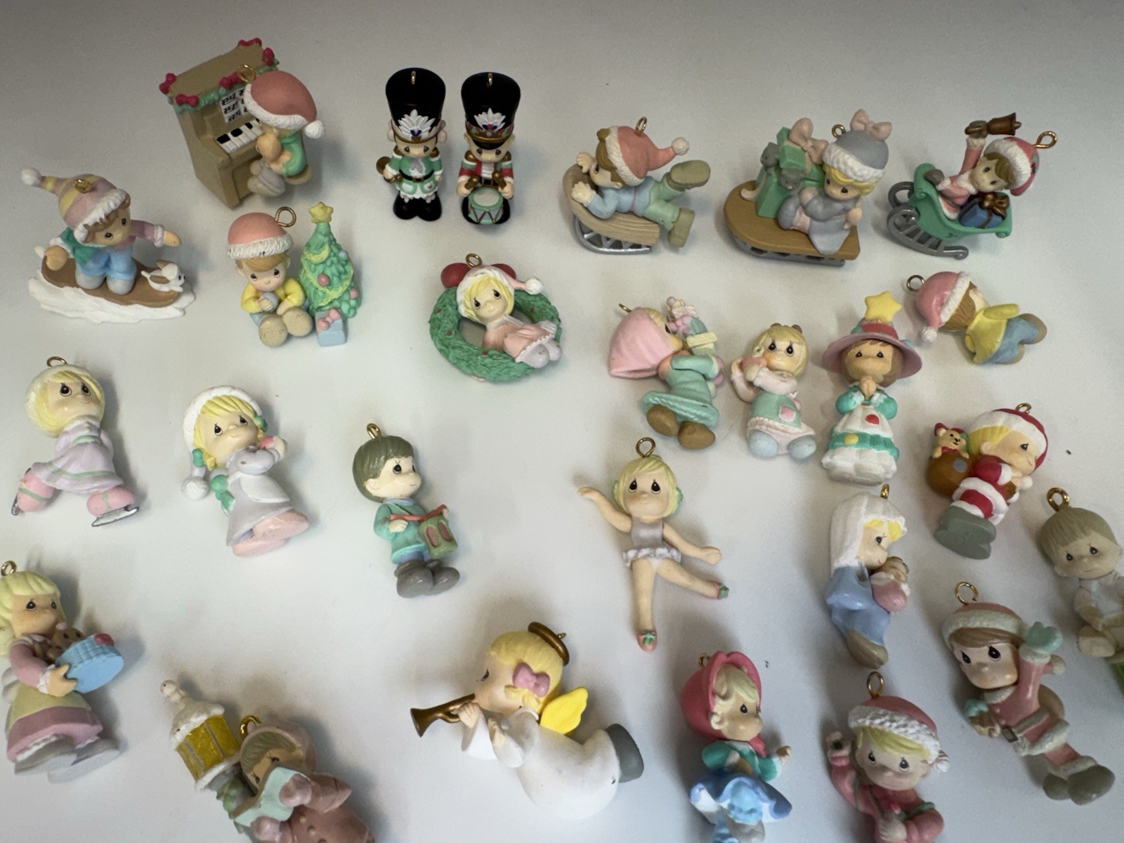 Precious Moments 26 Miniature Ornaments,  Adorable.