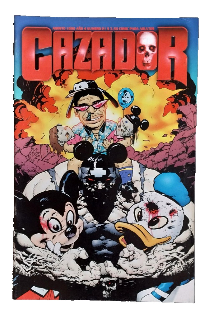 1996 El Cazador Argentina Underground Adult Comic Magazine Disney Mickey #21