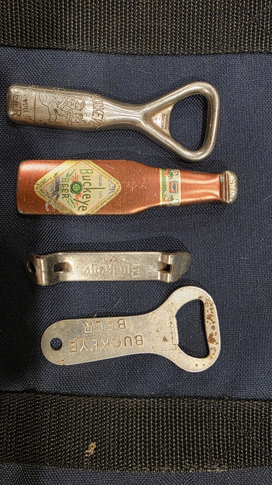 Vintage Toledo Buckeye Brewing Co. Advertising Bottle Opener Lot (4) - Rare Beer Vintage Toledo Buckeye Brewing Co. Advertising Bottle Opener Lot (4) - Rare Beer
