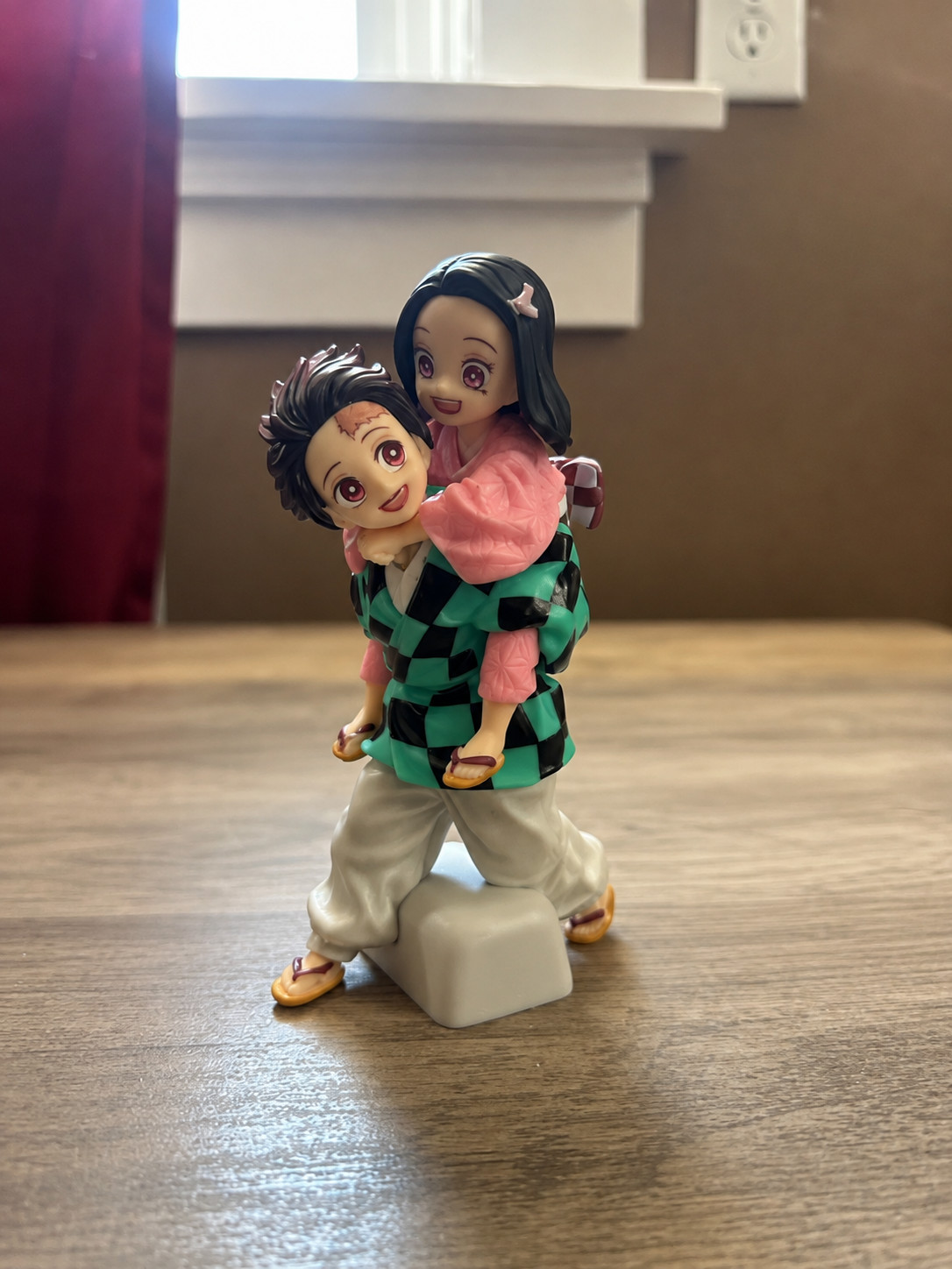 Demon Slayer Tanjiro Nezuko PVC 12.5cm Figure Kamado Siblings Anime Statue