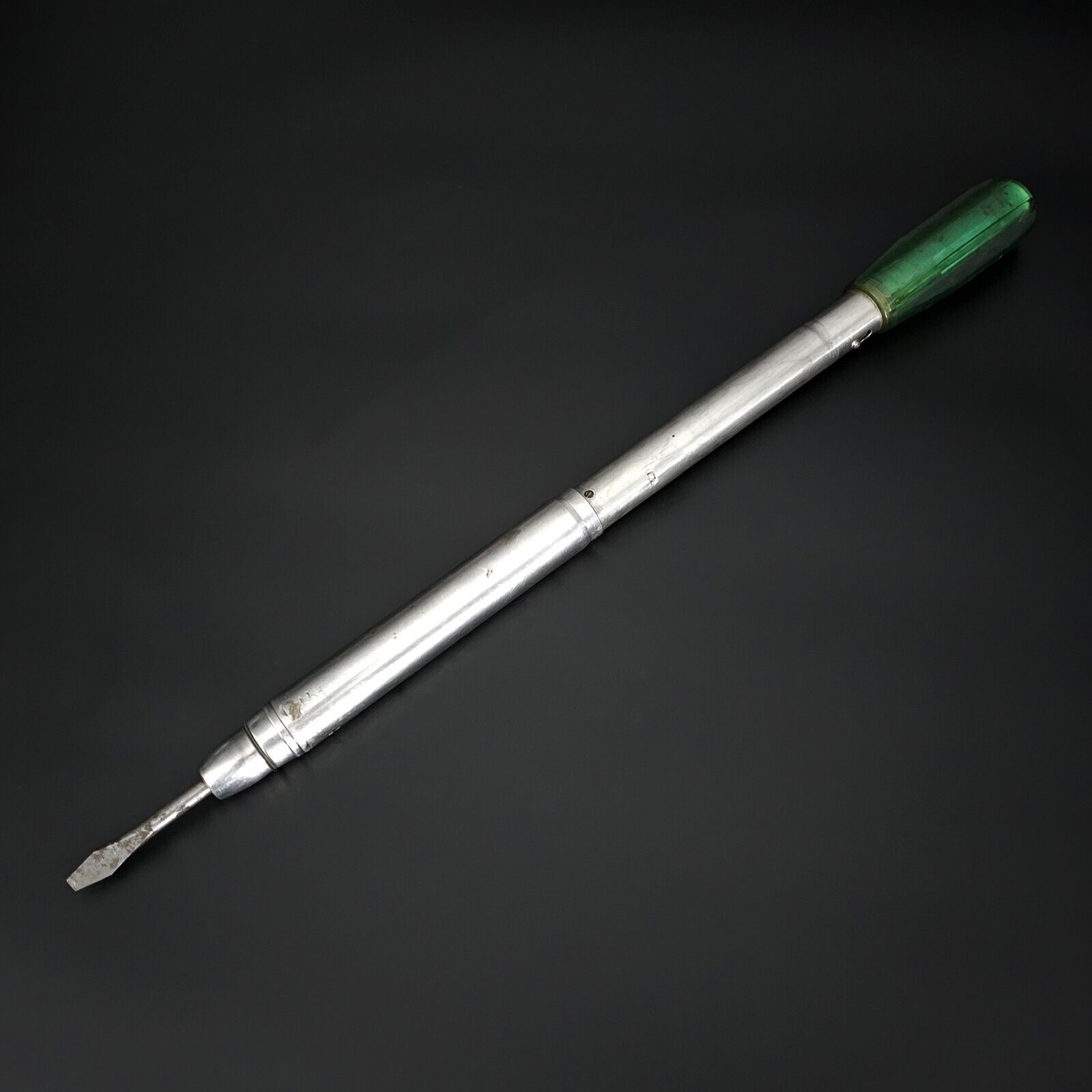 1953 Patented Greenlee No. 452 Concealed Stainless Ratchet Spiral Screwdriver