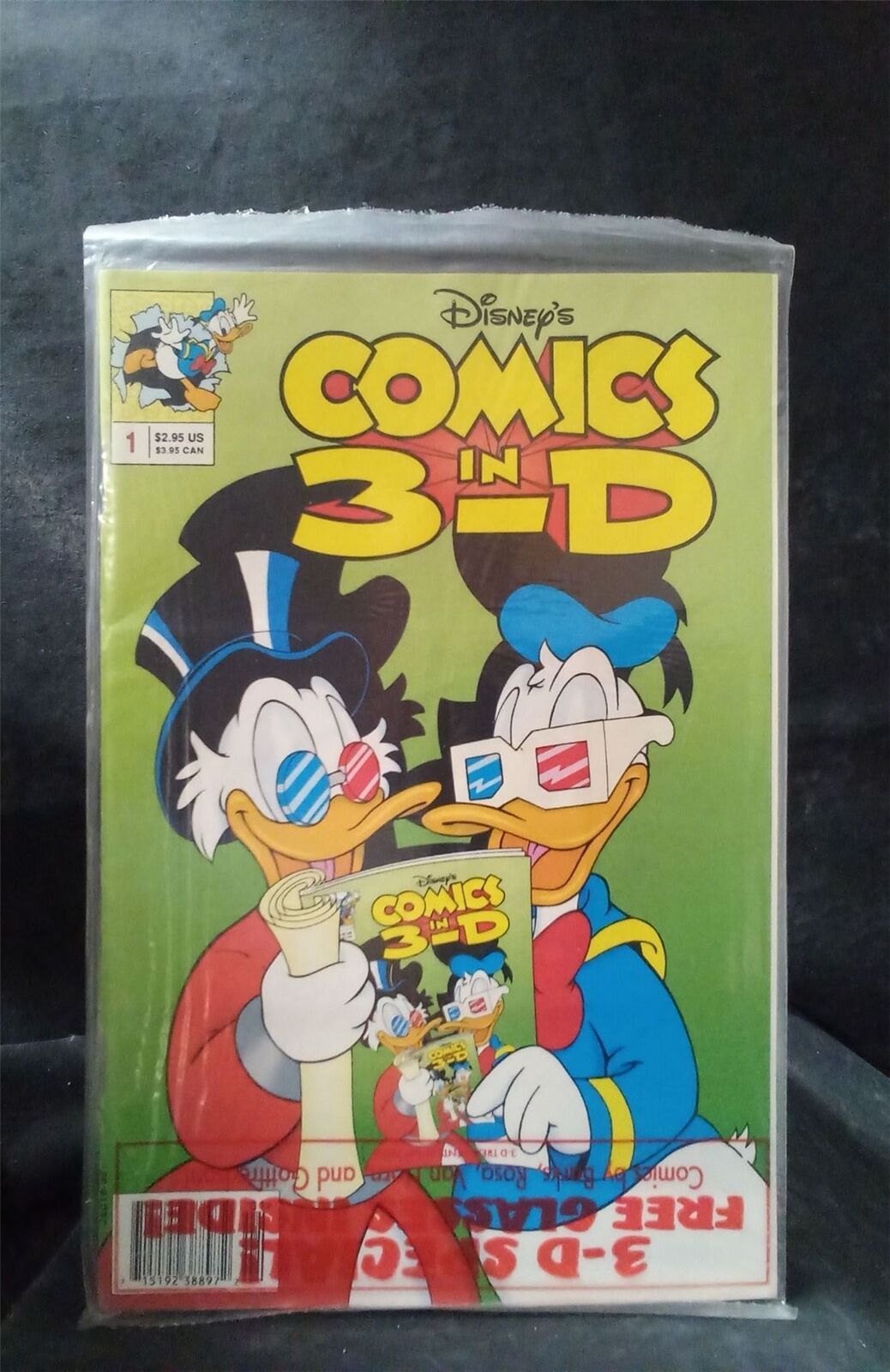 Disney's Comics in 3-D *sealed* 1992 disney Comic Book 