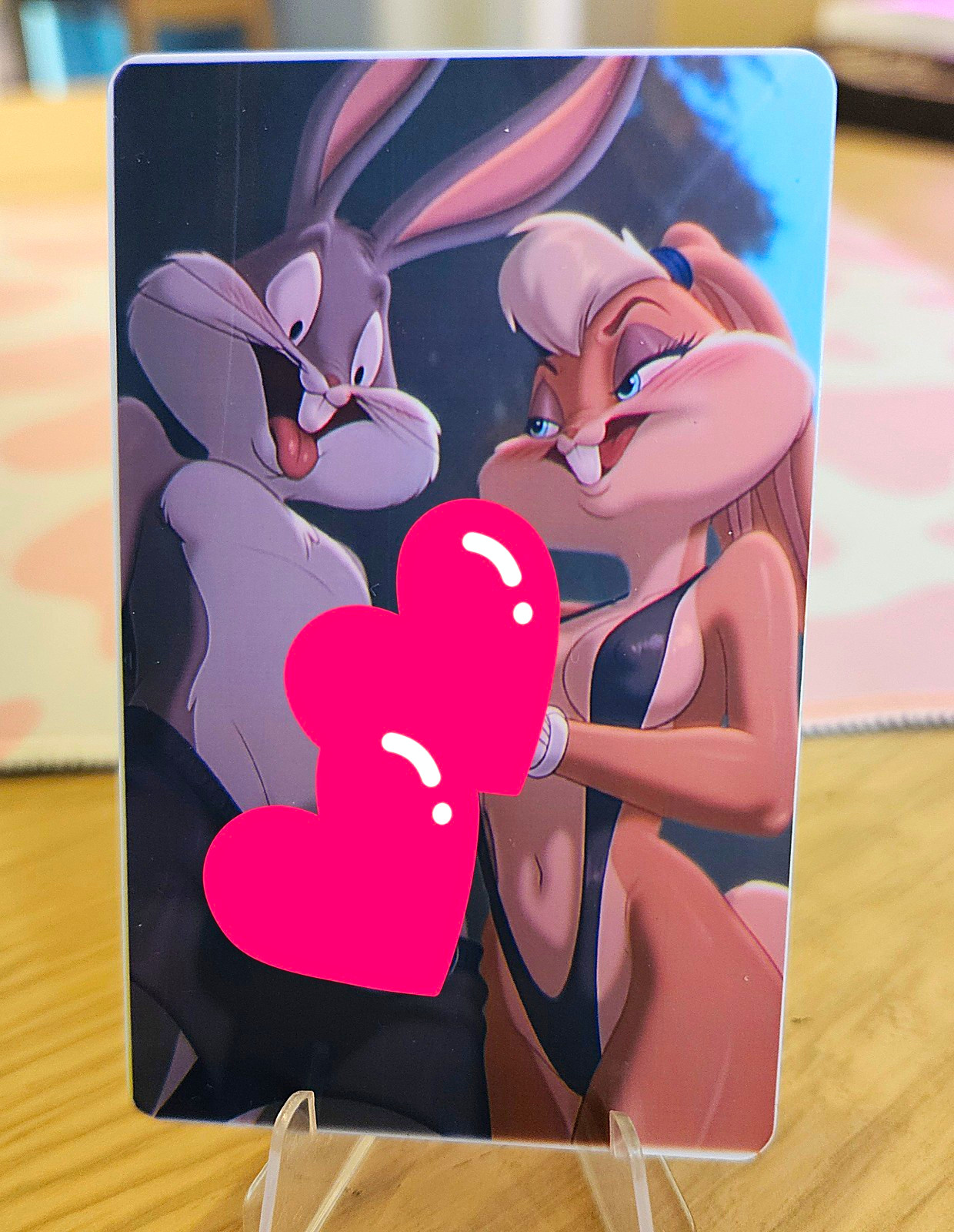 Bugs Bunny & Lola Bunny Plastic Waifu Trading Card Bugs Bunny & Lola Bunny Plastic Waifu Trading Card