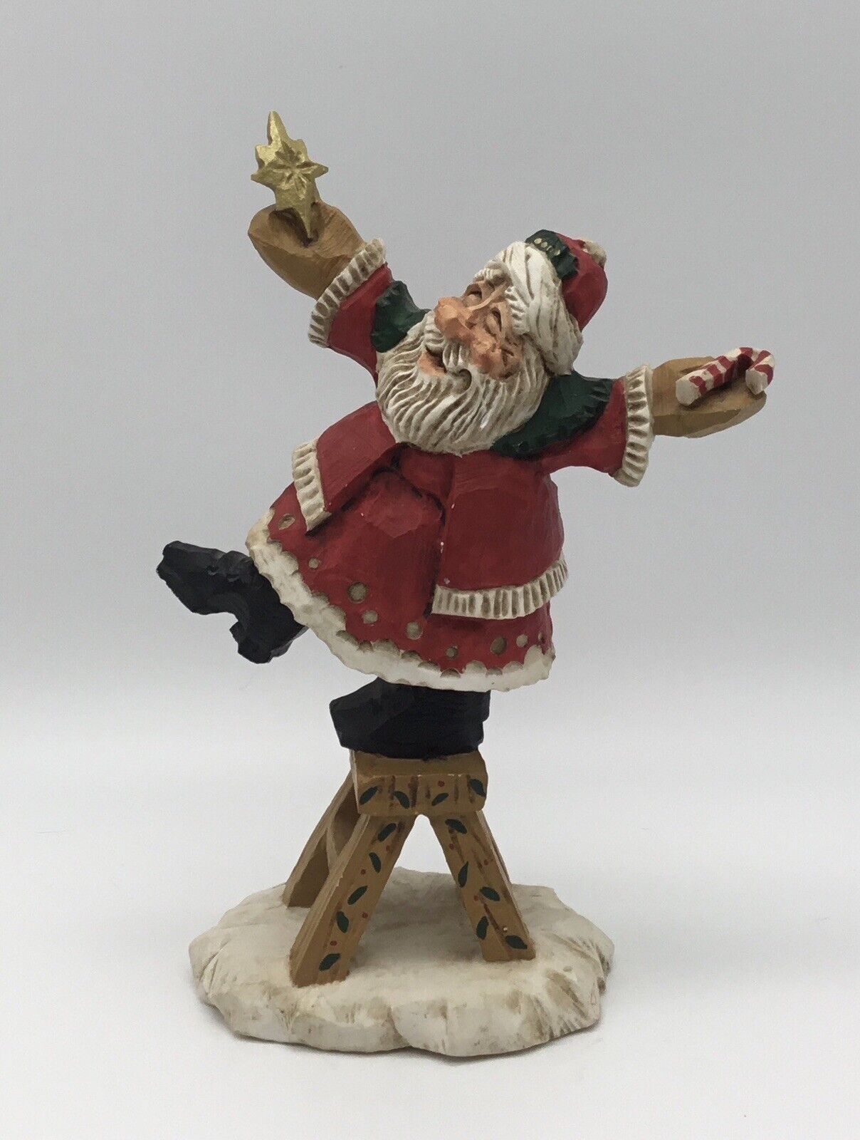 Vintage Christmas David Frykman Santa Figurine HANG A SHINING STAR 8\