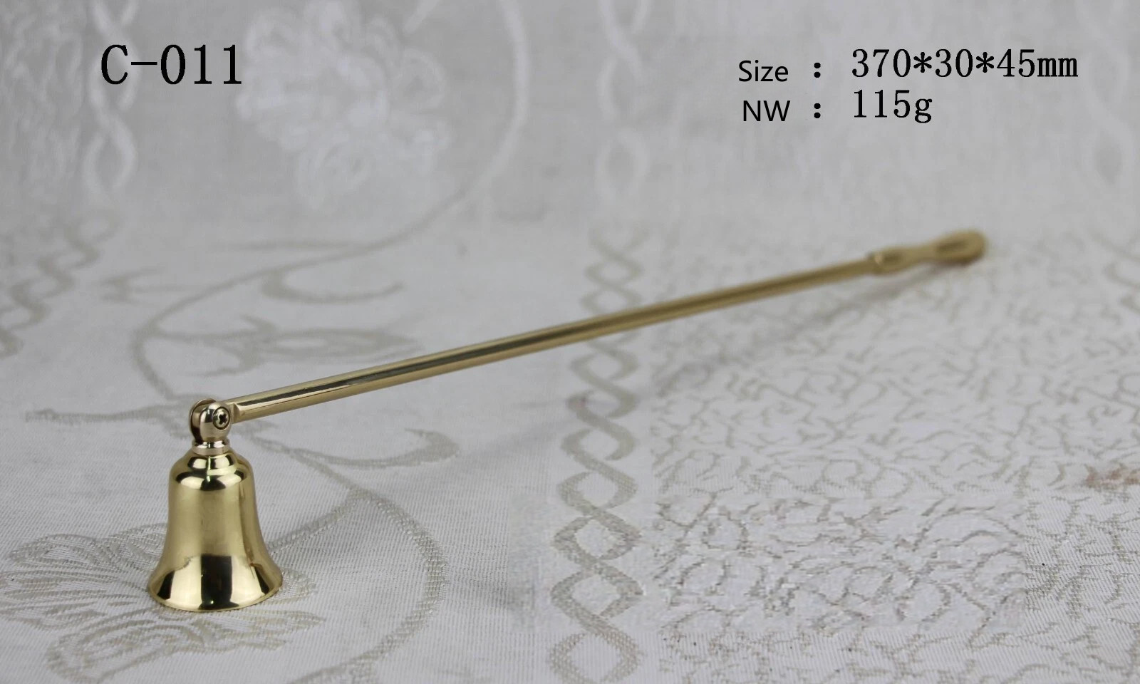 Custom Brass Candle Snuffer Altar Tool - Safely Extinguish Candles 14.56