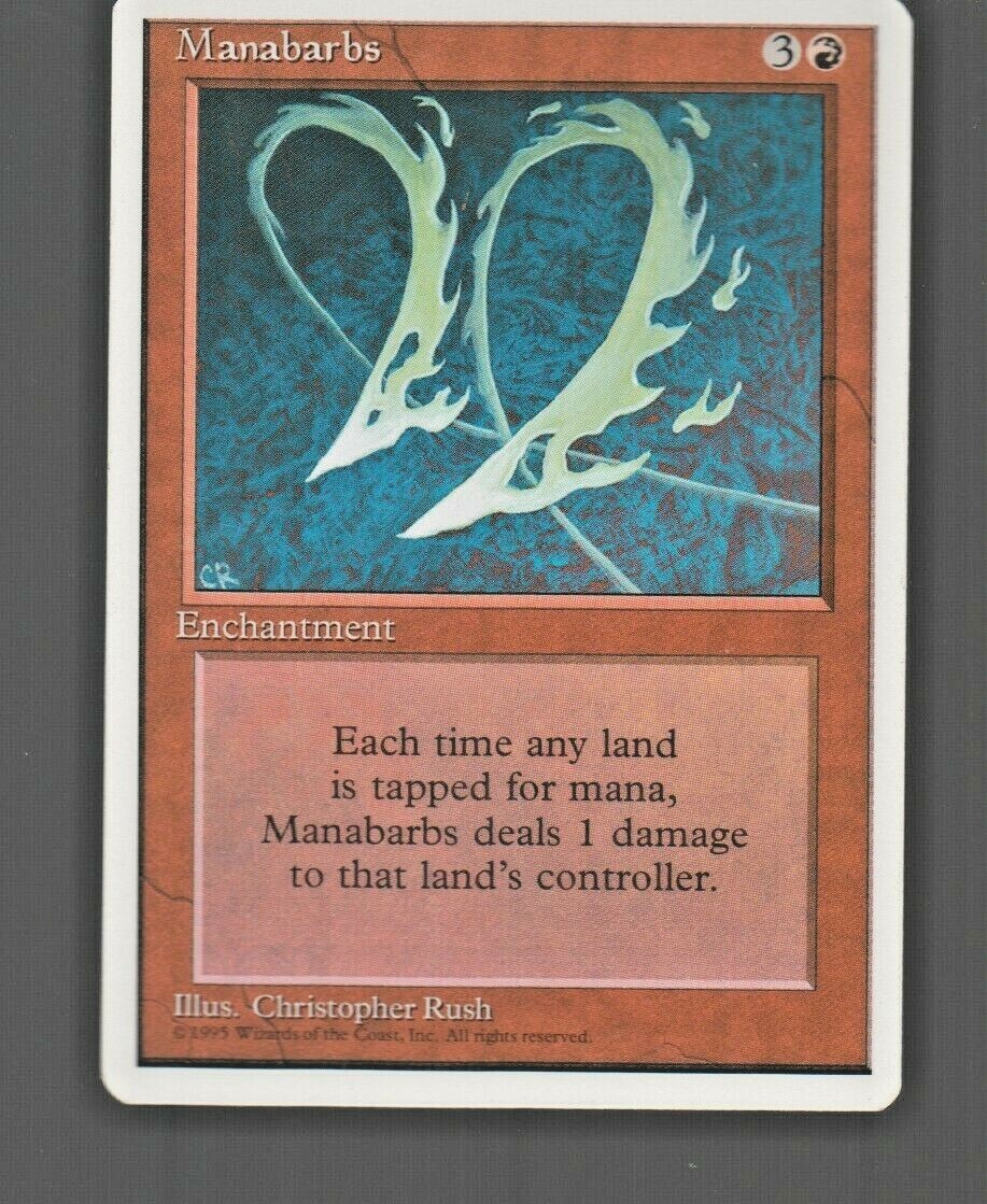 Manabarbs 1995 Magic The Gathering 4th Edition #212 Manabarbs 1995 Magic The Gathering 4th Edition #212
