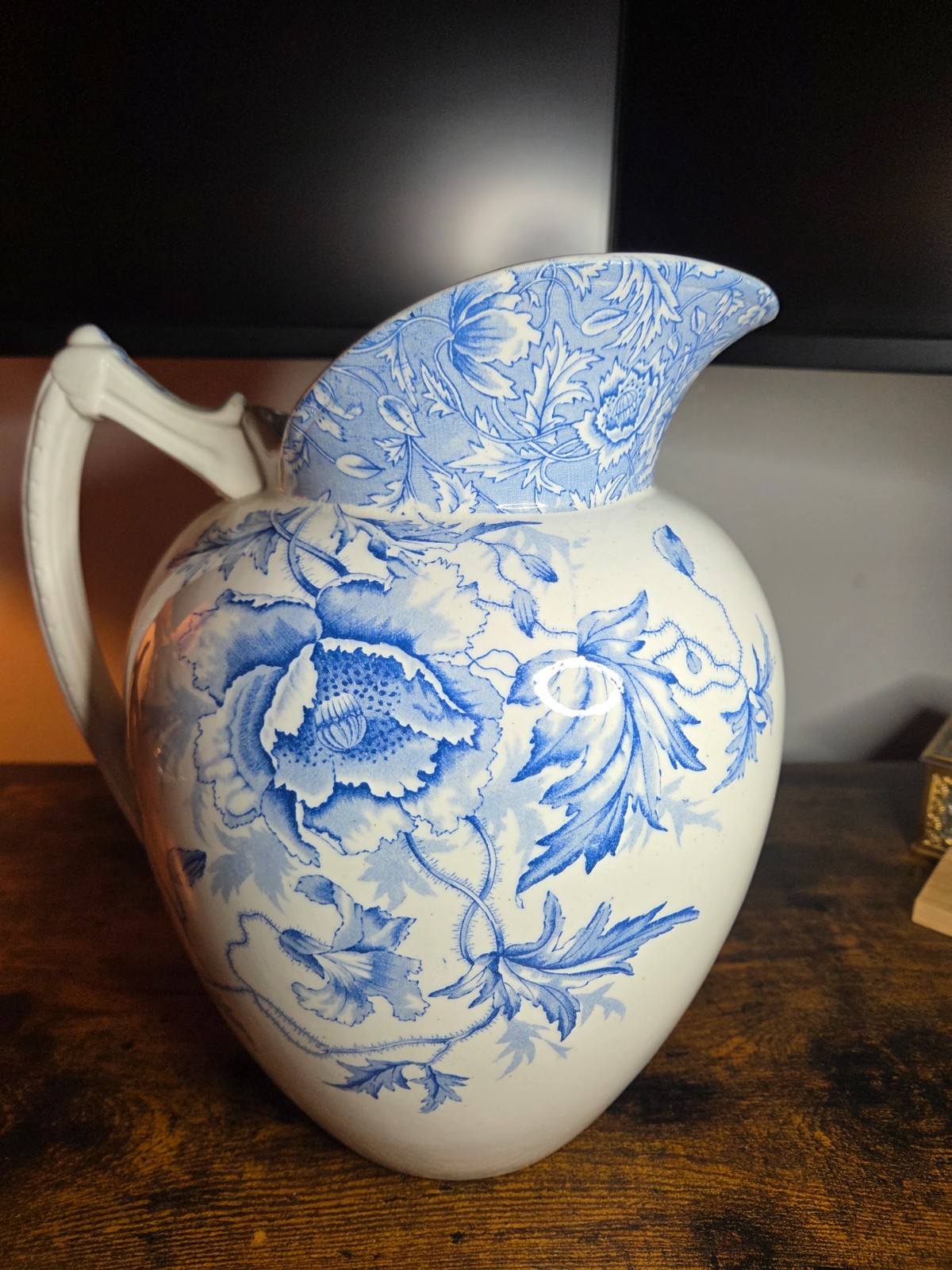 ANTIQUE 19TH CENTURY IRONSTONE TRANSFERWARE MOORE LEASON & CO DUCHESS PATTERN