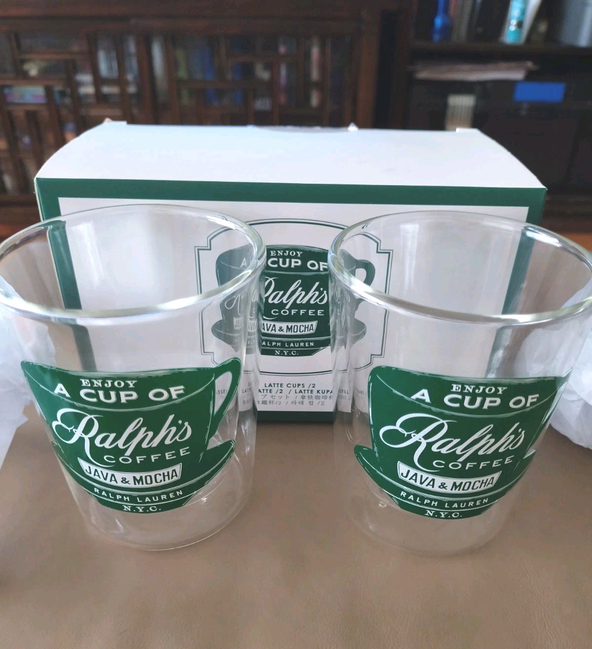 Ralph Lauren Cups Ralph's Coffee Java & Mocha Cups 7oz. / 200 ML.