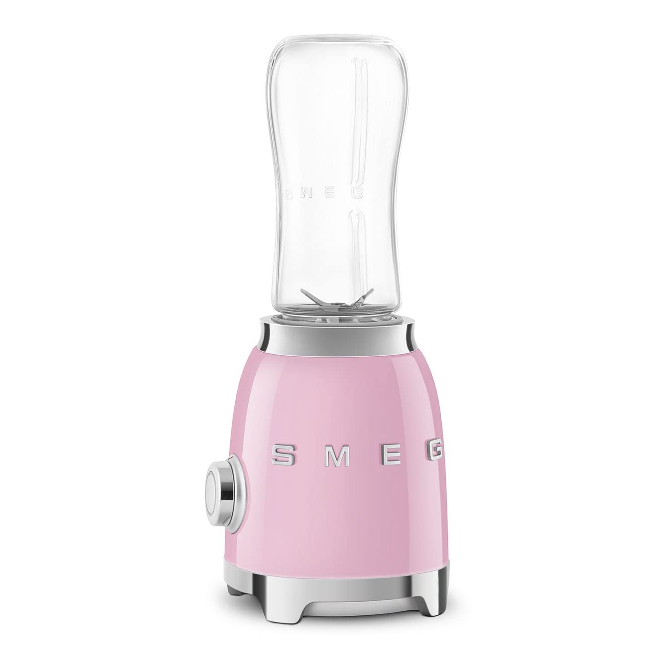 SMEG 50's Retro Style Personal Blender with Backlit Knob and Two Medium, Pink