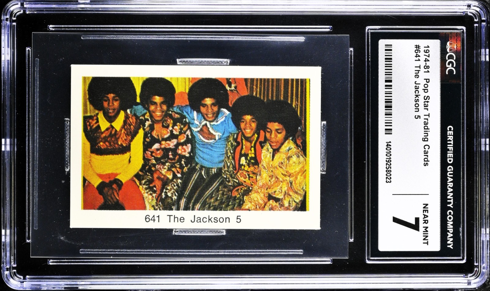 1974 Swedish Samlarsaker Popbilder 641 Michael Jackson 5 Early Card  POP 1 CGC 7