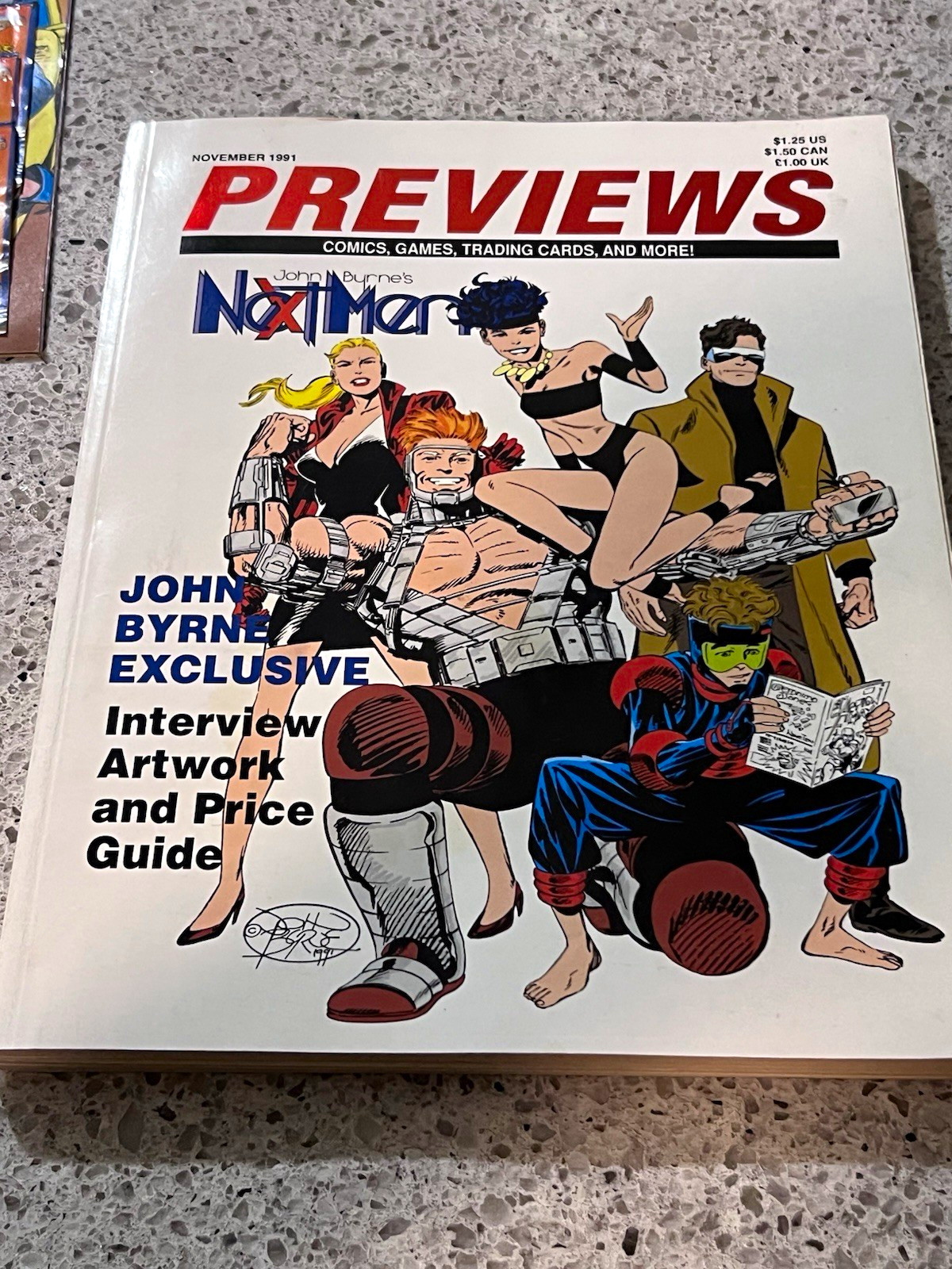 Previews November 1991 Illustrated Magazine John Byrne Interview Price Guide