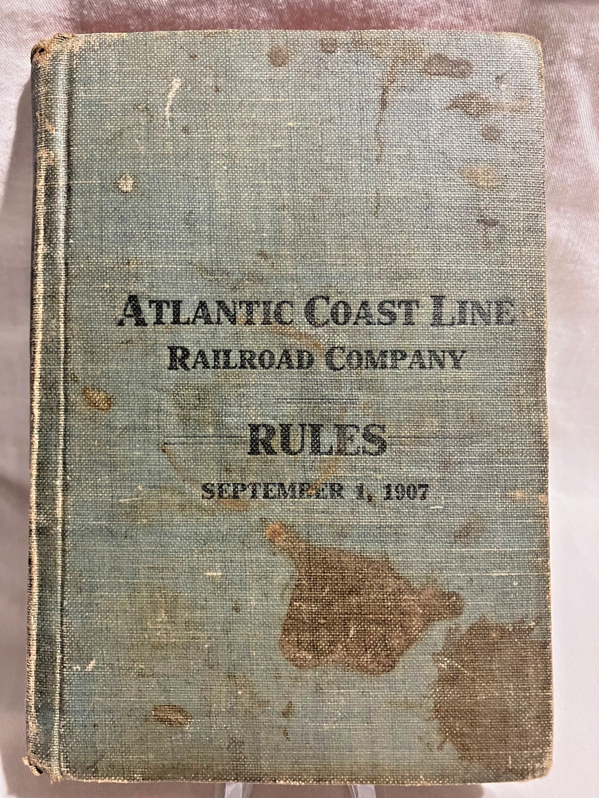 Antique Vintage 1907 Atlantic Coast Line Railroad Company Rule Book 27 pages Antique Vintage 1907 Atlantic Coast Line Railroad Company Rule Book 27 pages