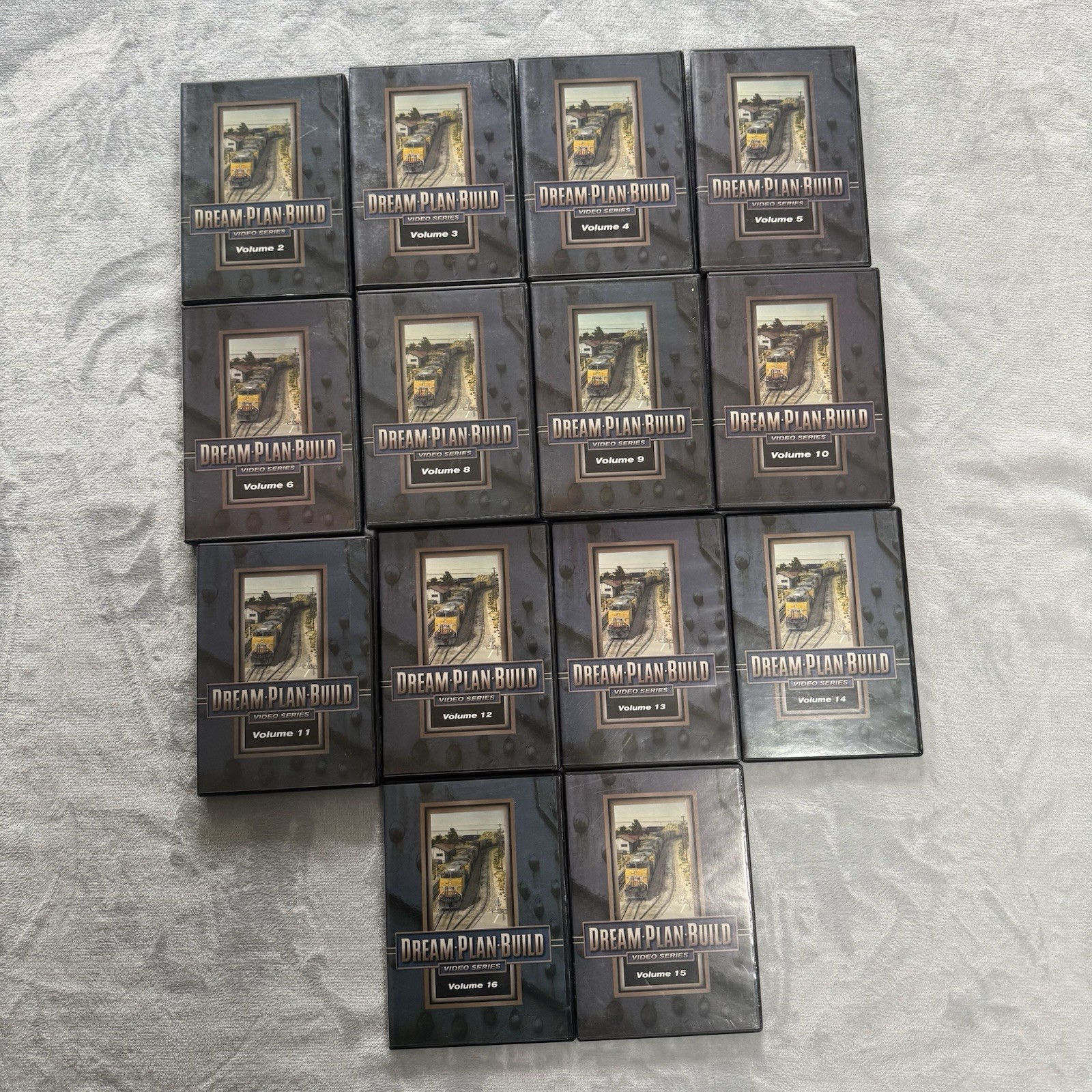Dream Plan Build 14 DVD Lot Vol 2-6 8-16 Model Railroad Kalmbach Train Series