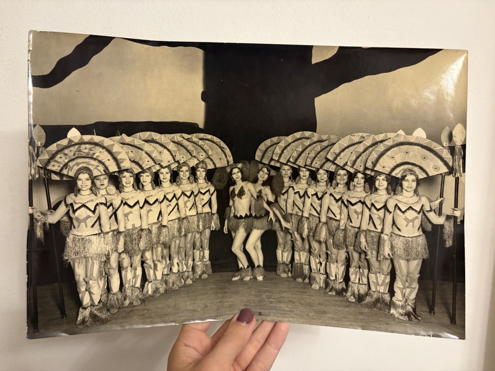 Vintage “Africana” Show Girl Act Photo – Vaudeville / Stage Performance