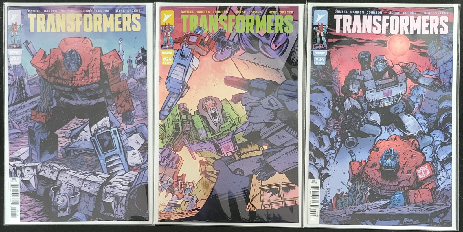 Transformers #24, Lot of  3 Standard Covers, NM or Better , 1st