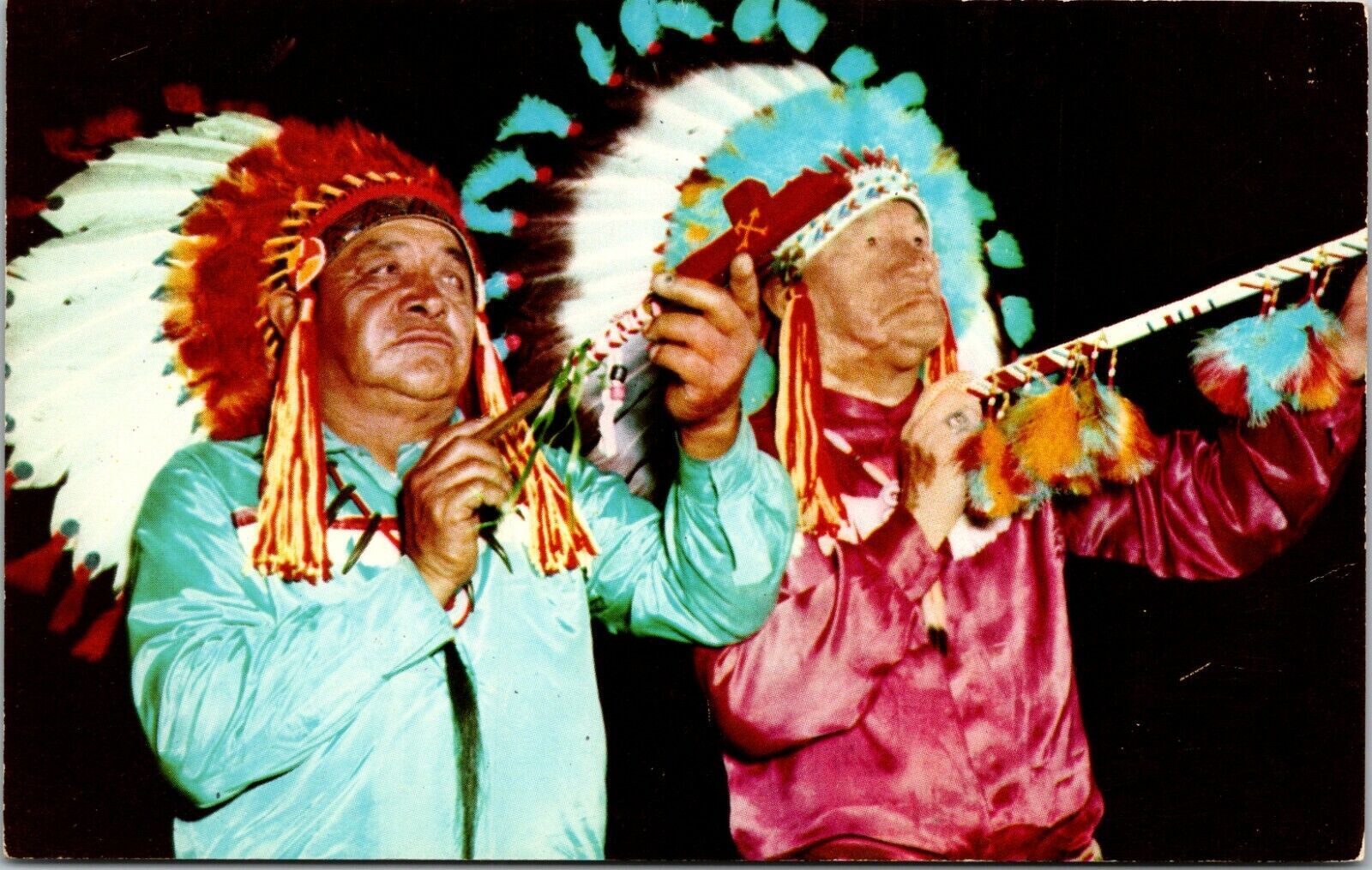 Indian Chiefs Native Americana Postcard