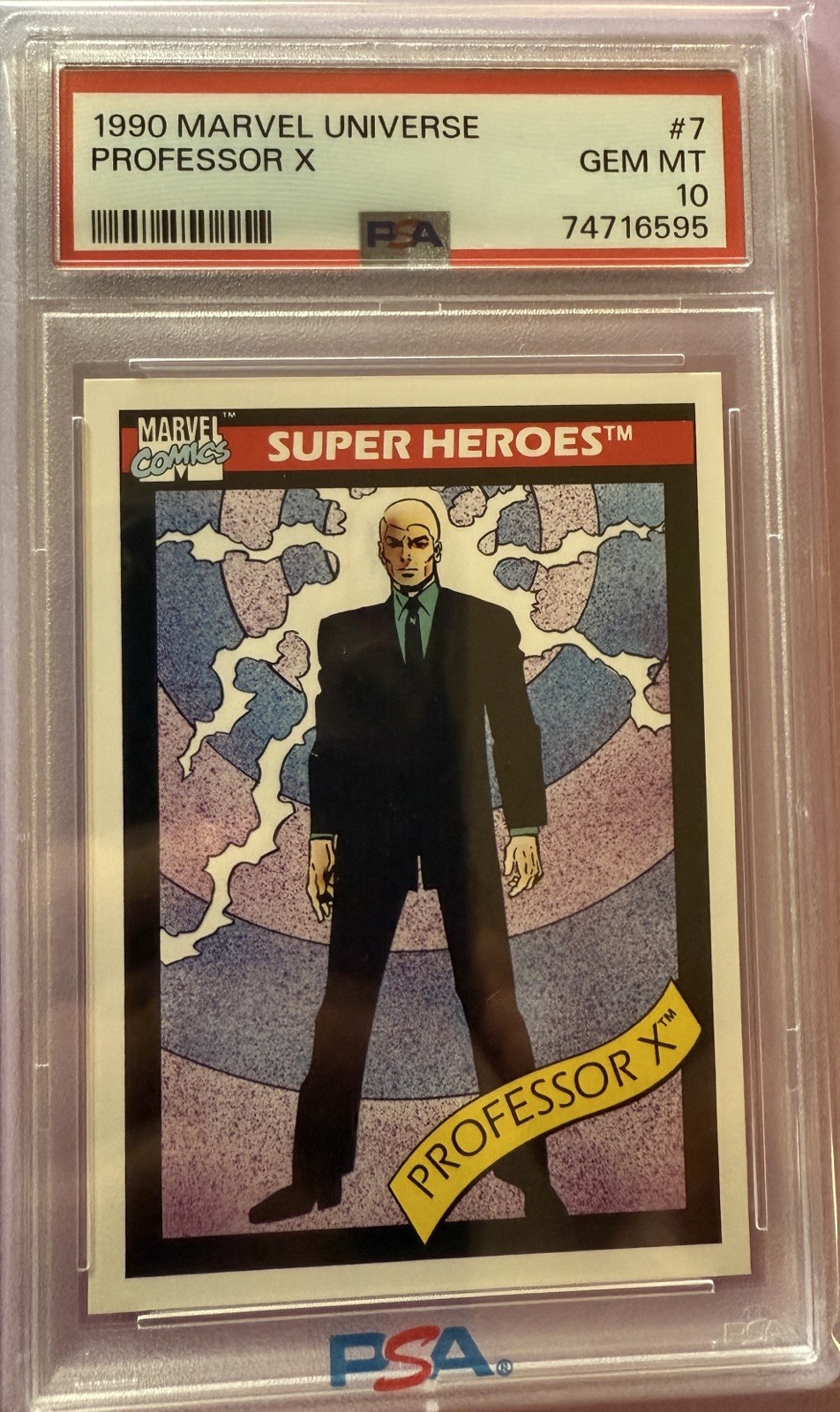 1990 Marvel Impel Professor X #7 PSA 10 Gem Mint