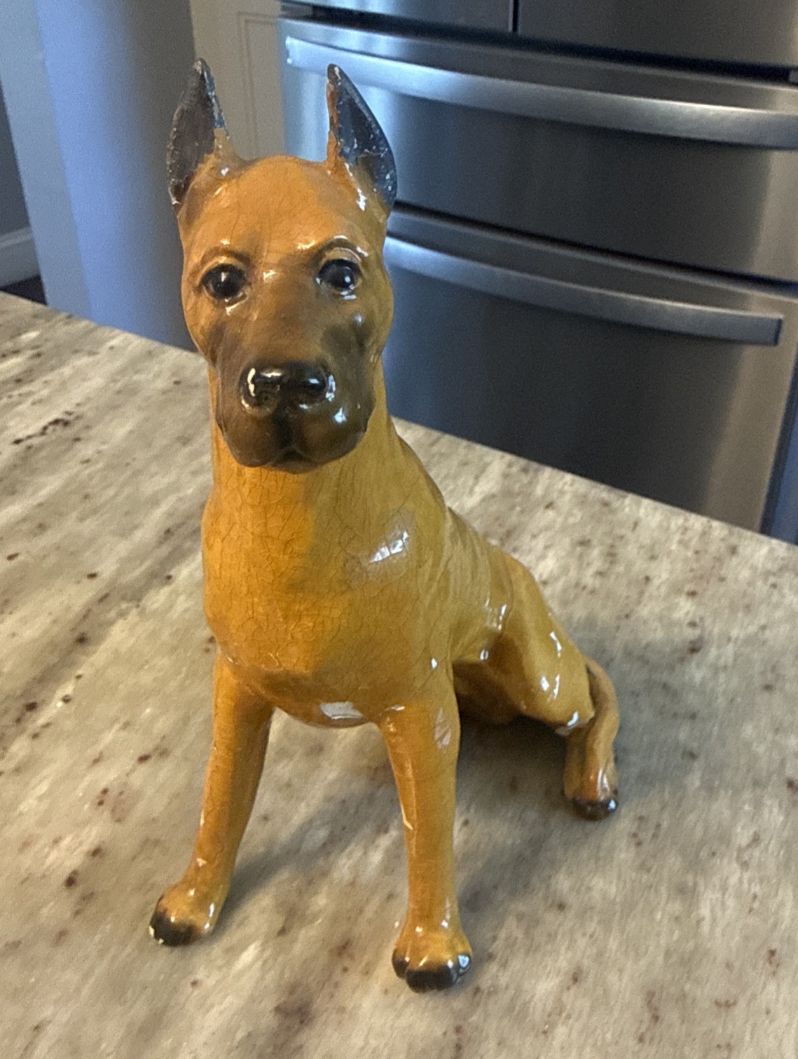 Vintage Mortens Studio 7 1/2” Great Dane Dog Figurine