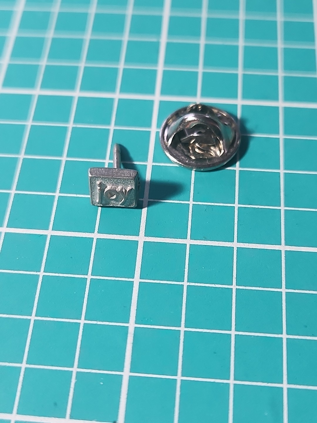 Vtg Joy  Silver Tone Lapel Pin