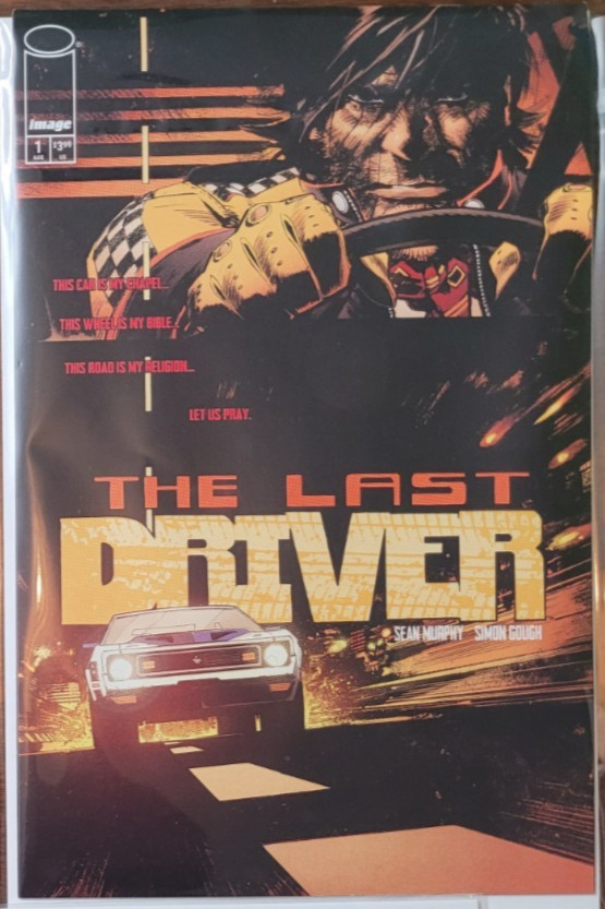 SOLD 4 $20+$6+SHIP 10/22 & 10/26 9.6 1ST PRINT LAST DRIVER CVR A/HORIZONTAL LAY