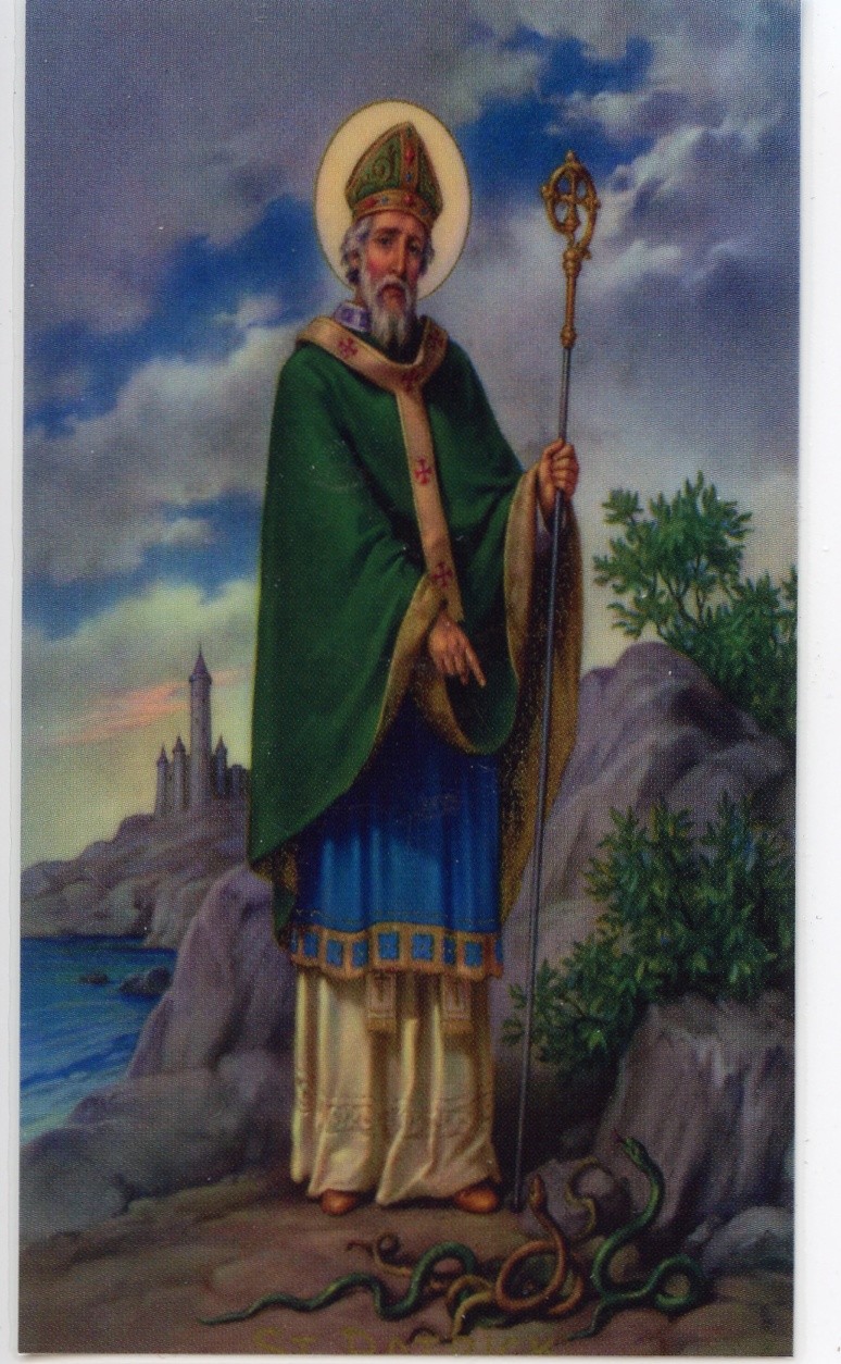 ST. PATRICK'S BREASTPLATE - Laminated  Holy Cards.  QUANTITY 25 CARDS