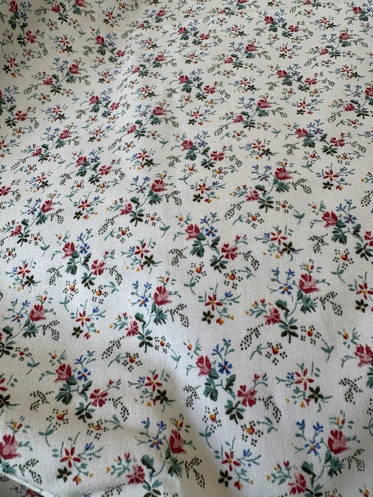 Vintage 80’s Ralph Lauren Martha Cottage Style Ditsy Roses Floral Cotton Fabric