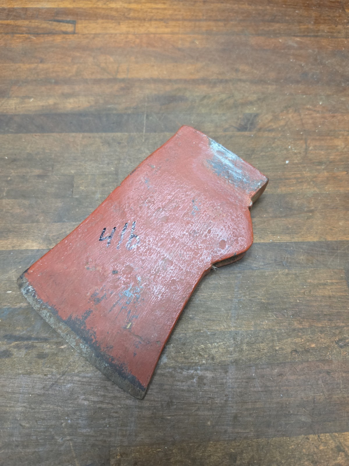 A30- Fancy Antique Hand Forged Square Eye 4 lb axe head Pennsylvania Berks Co?