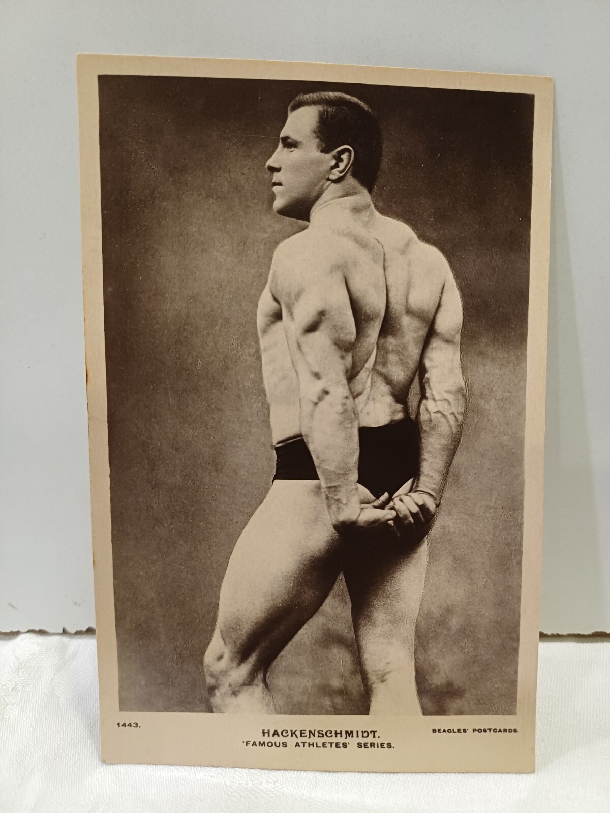 Hackenschmidt Vintage Postcard Famous Athletes Series Beagles London Real Photo Hackenschmidt Vintage Postcard Famous Athletes Series Beagles London Real Photo
