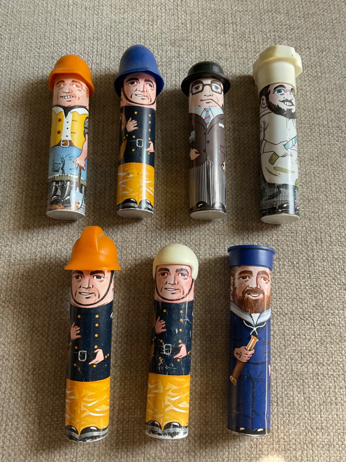 The Tin Crowd Pencil Tins A & C Bedford England Vintage See Pics Lot of 7 Baker