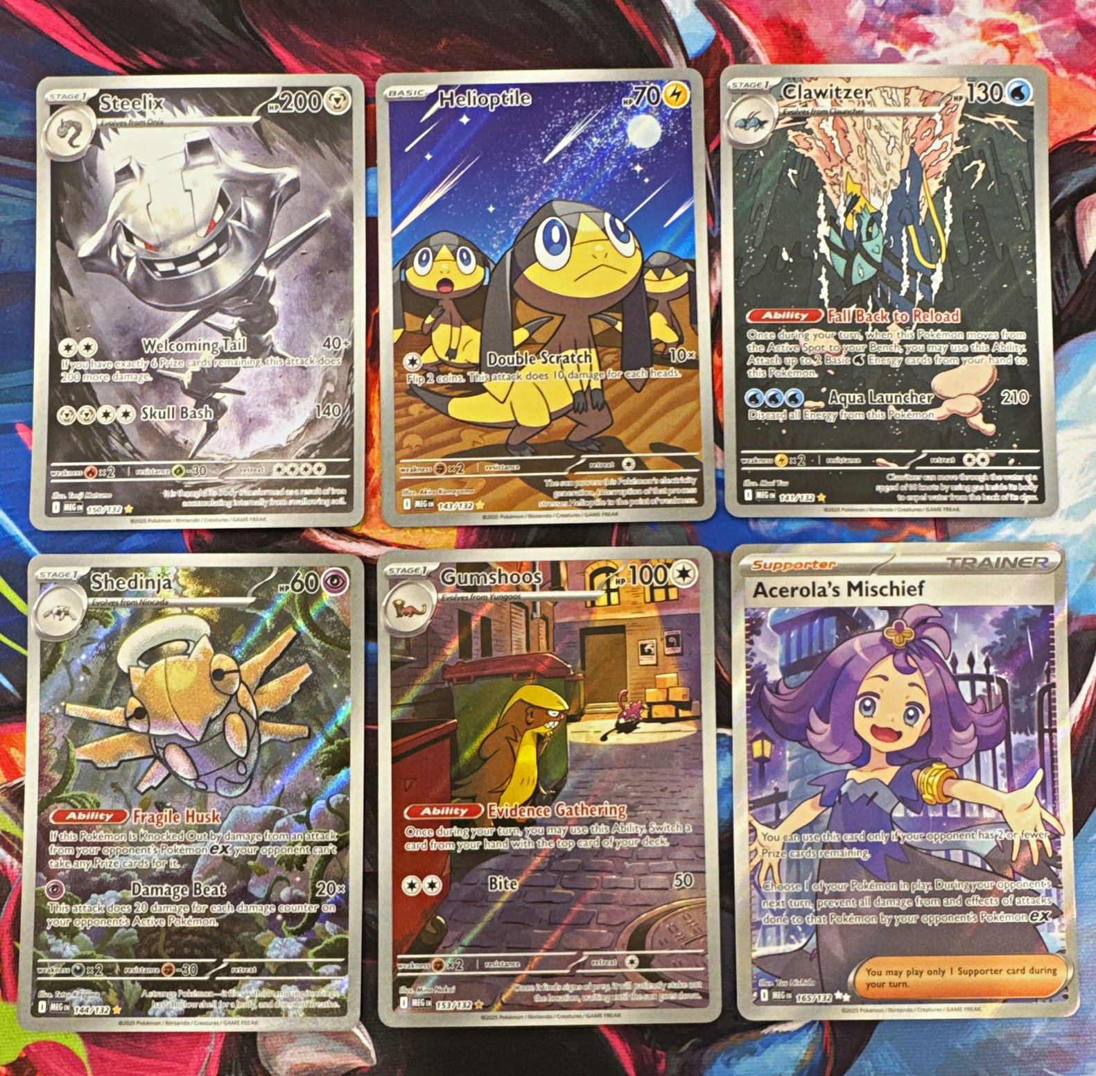 Mega Evolution IR UR Lot Steelix Helioptile Clawitzer Shedinja Gumshoos Acerola