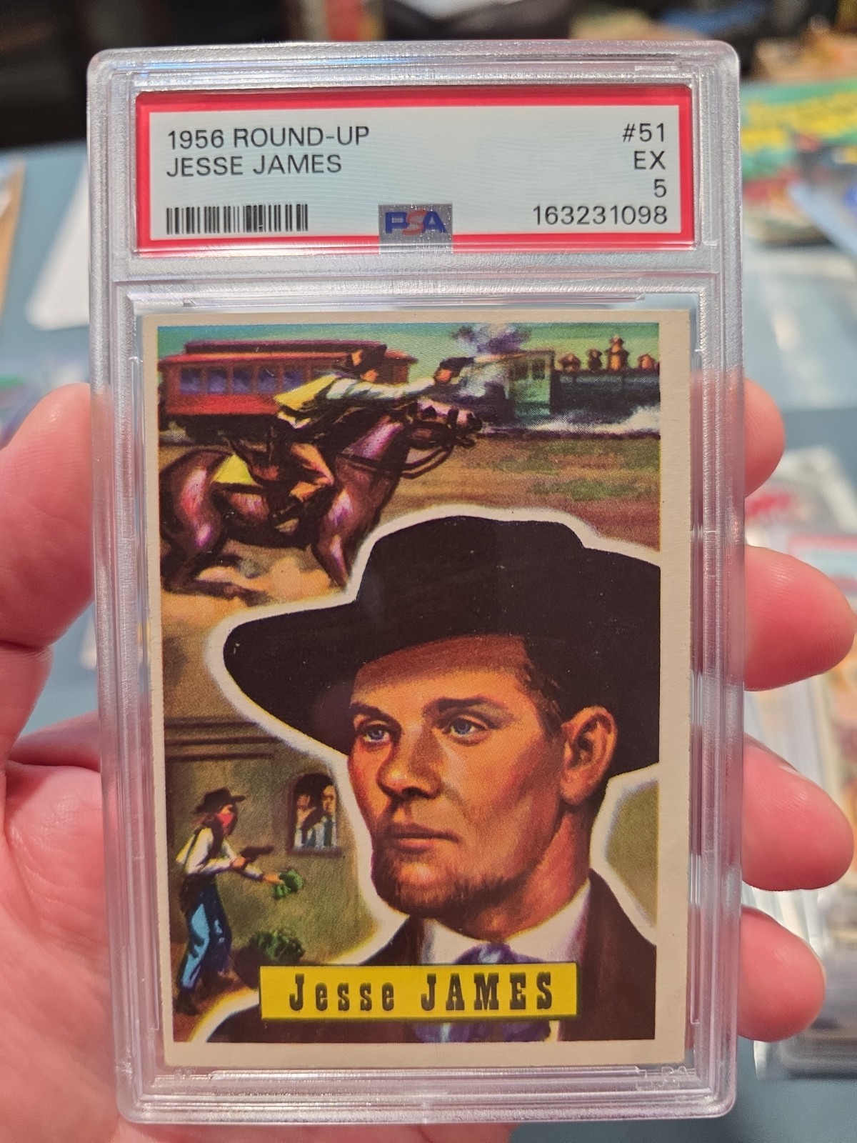 1956 Topps Round Up #51 JESSE JAMES PSA 5 Jesse James