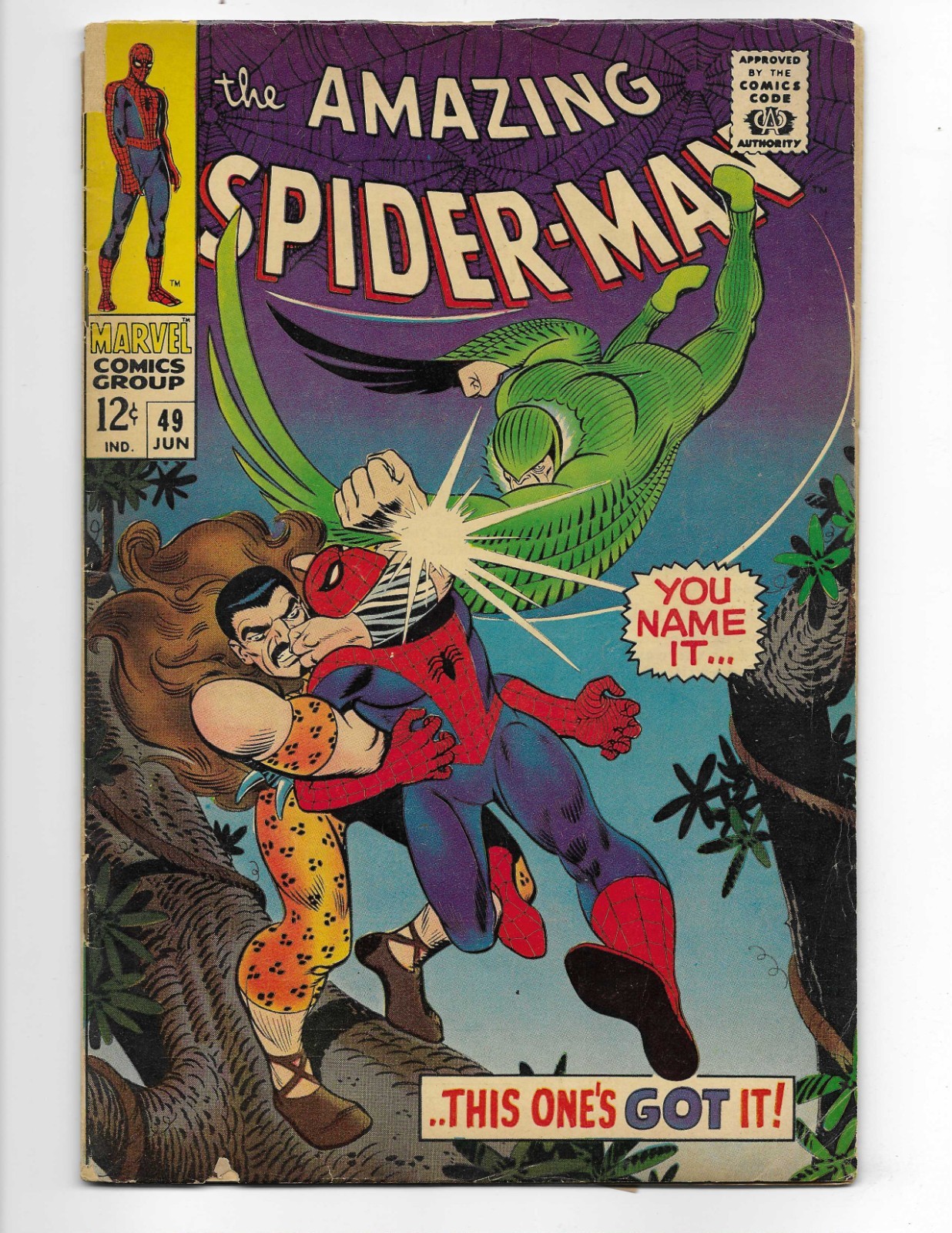 Amazing Spider-Man 49 1967 Marvel Comics VG 4.0 Vulture Gwen Stacy Kraven