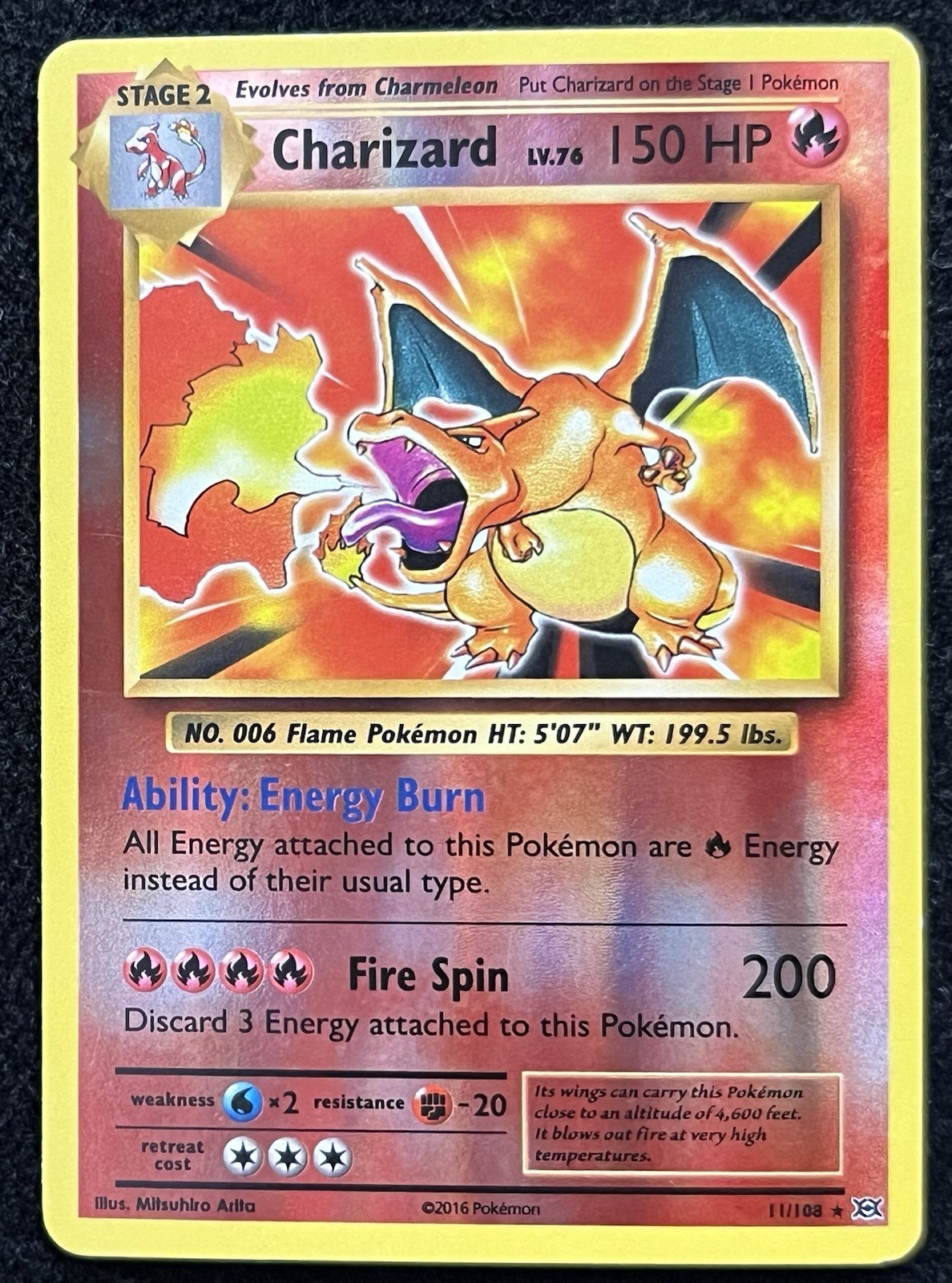 (NM) Charizard 11/108 Reverse - Pokemon XY Evolutions