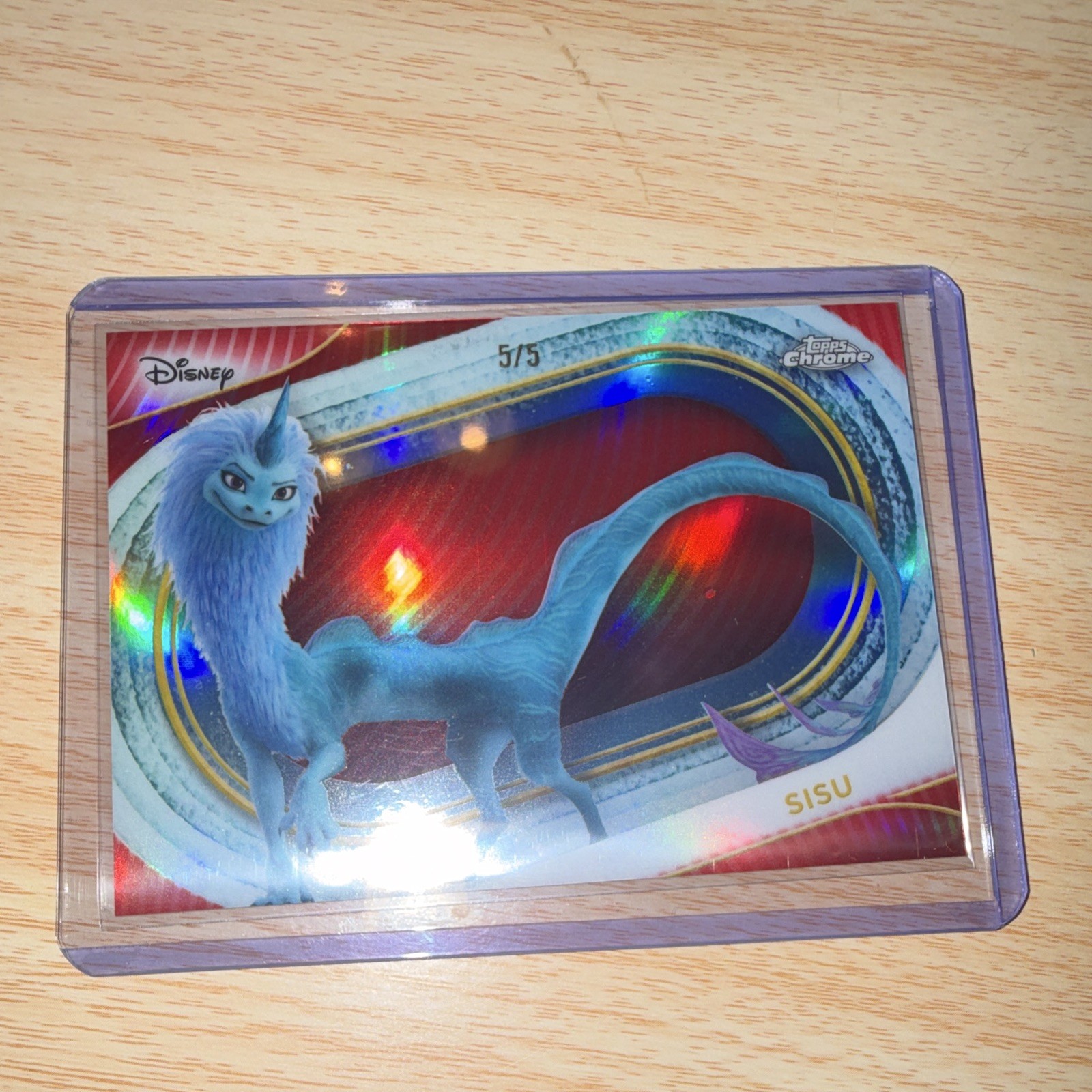 Topps 2025 Chrome Disney 100 #193 Sisu Serial Numbered 5/5 Trading Card