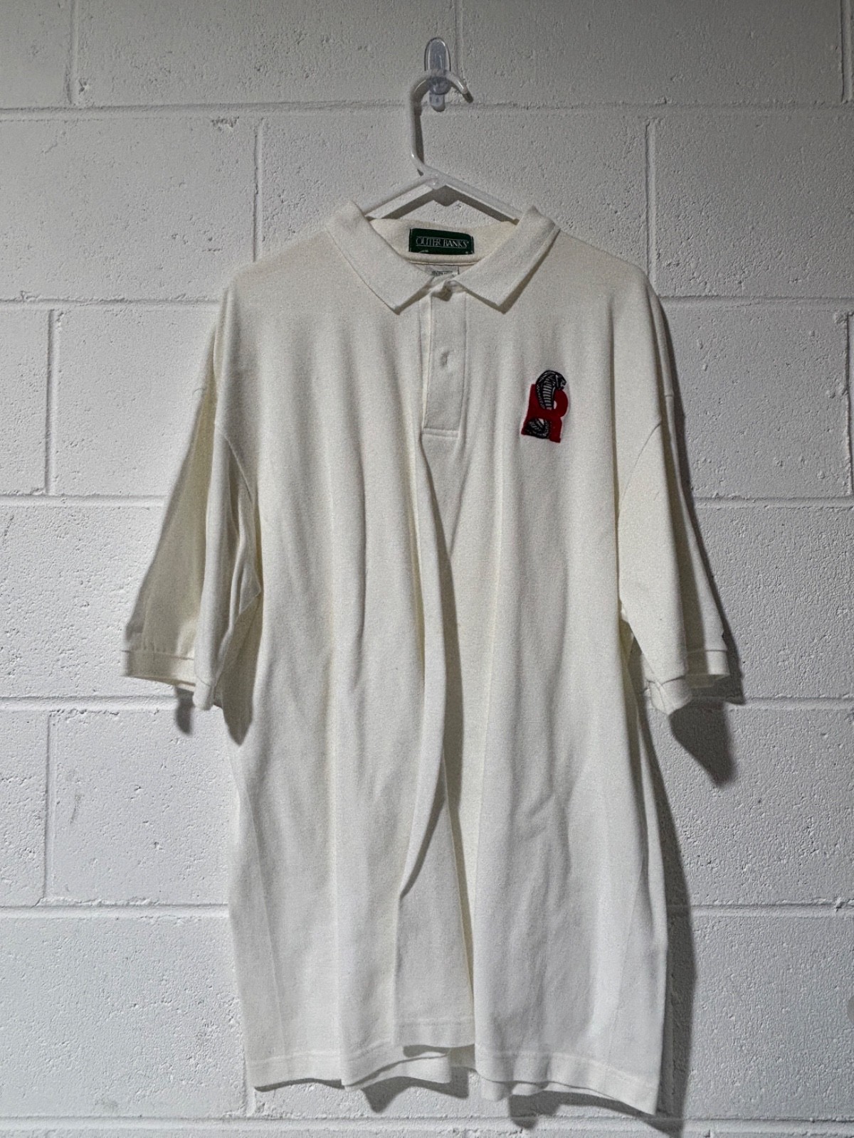 RARE 2000 Ford Mustang SVT Cobra R Employee Collared Shirt Race Car Racing White