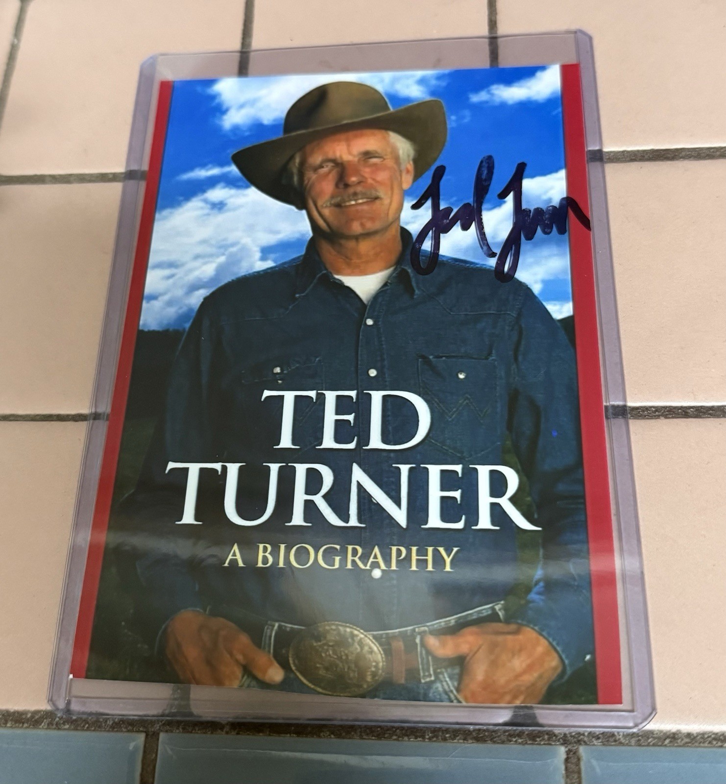Ted Turner Signed 4x6 Photo 