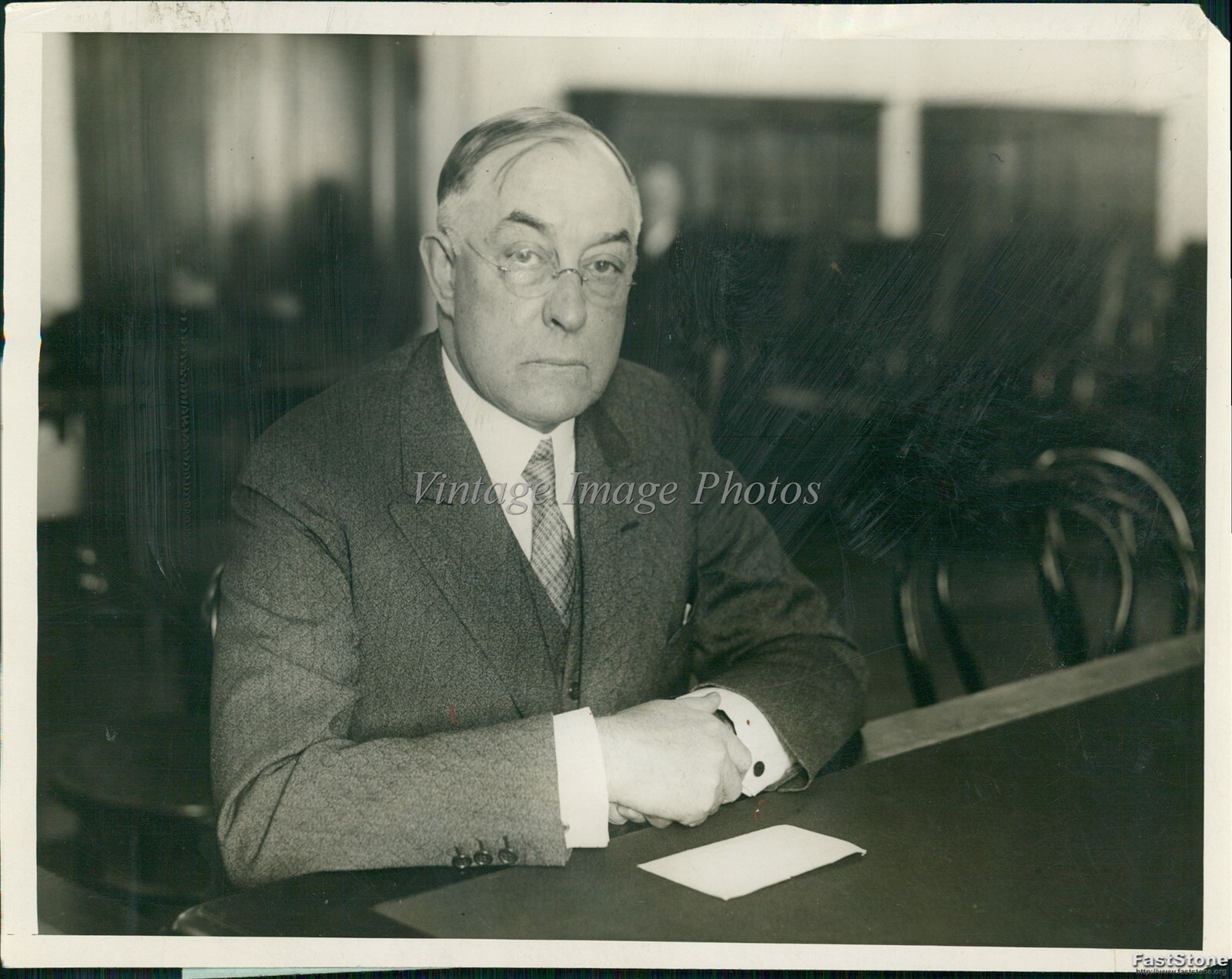 1928 Secy Roy O West Appears Before Senate Investigating Cmte Politics Photo 6x8
